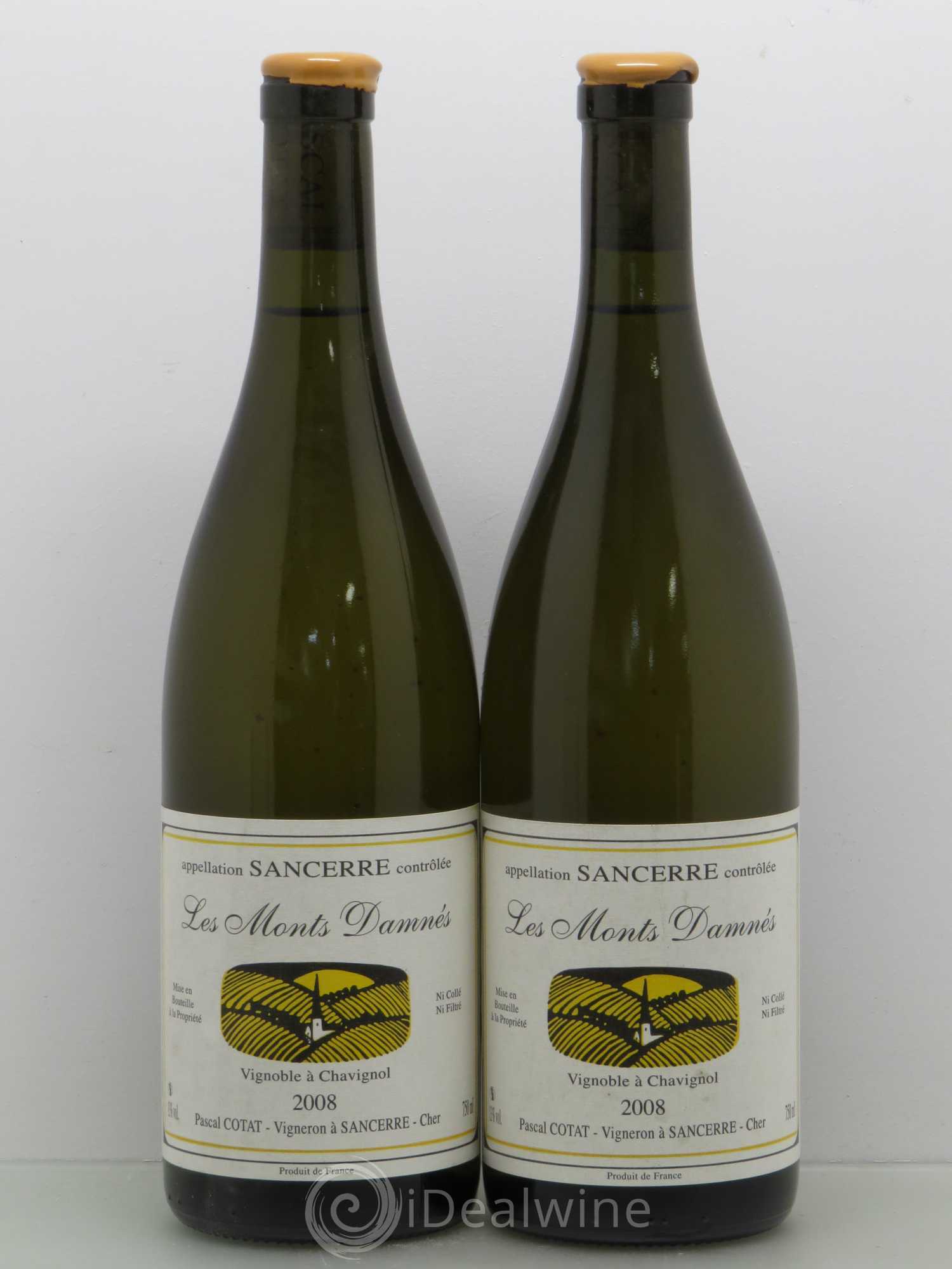Sancerre Les Monts Damnés François Cotat 2008 - Lot de 2 bouteilles - 0