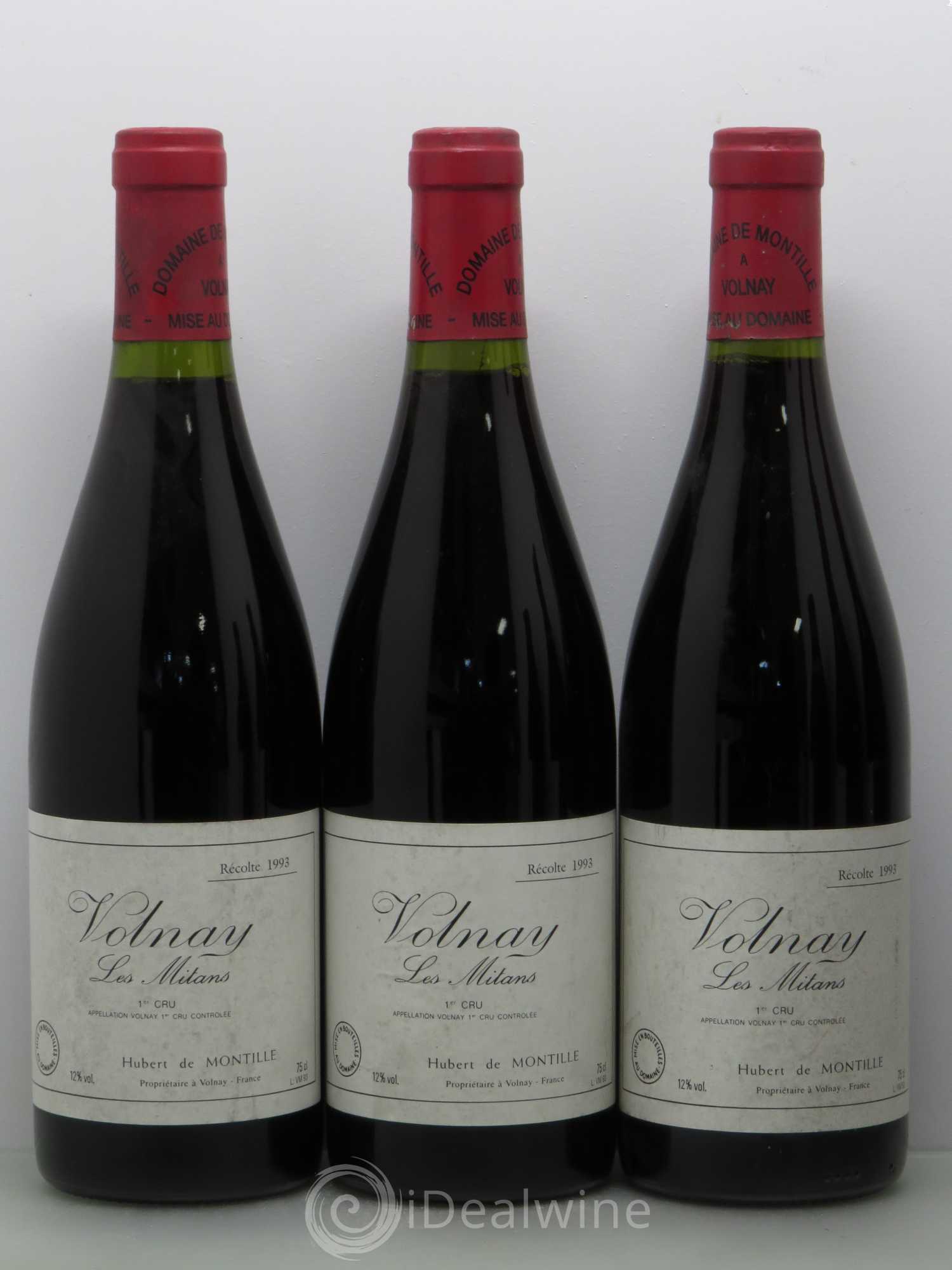 Volnay 1er Cru Les Mitans De Montille (Domaine) 1993 - Lot de 6 bouteilles - 1