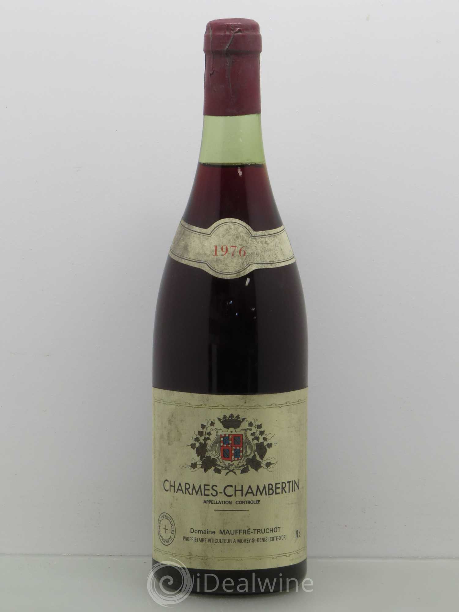 Charmes-Chambertin Grand Cru Mauffrey Truchot 1976 - Lot de 1 bouteille - 0