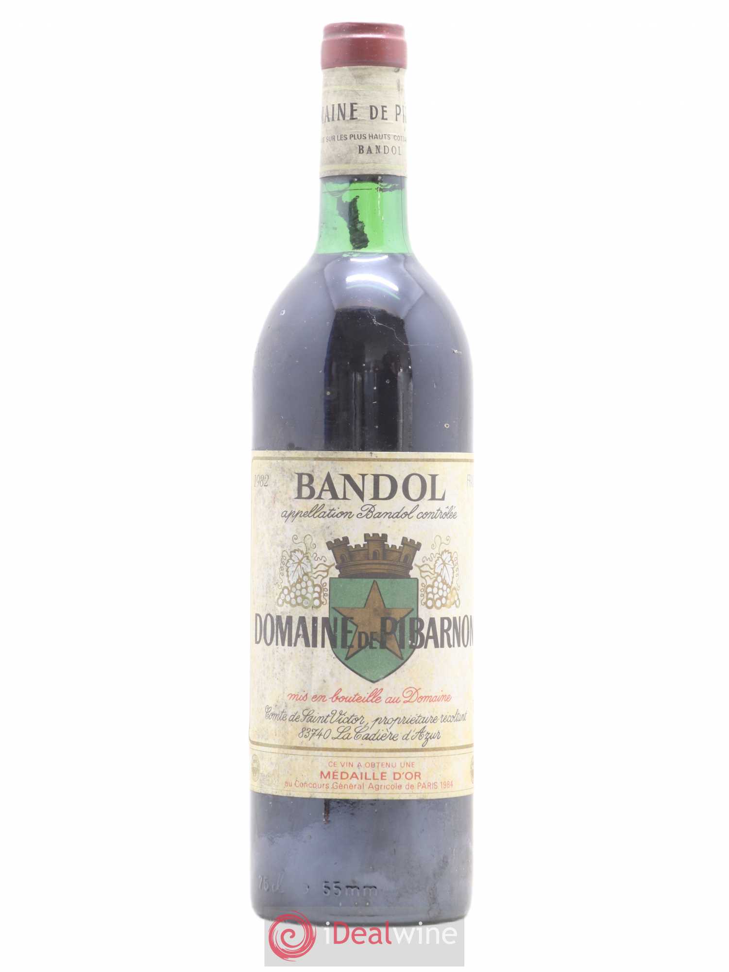 Bandol Château de Pibarnon Comte de Saint-Victor 1982 - Lot de 1 bouteille - 0