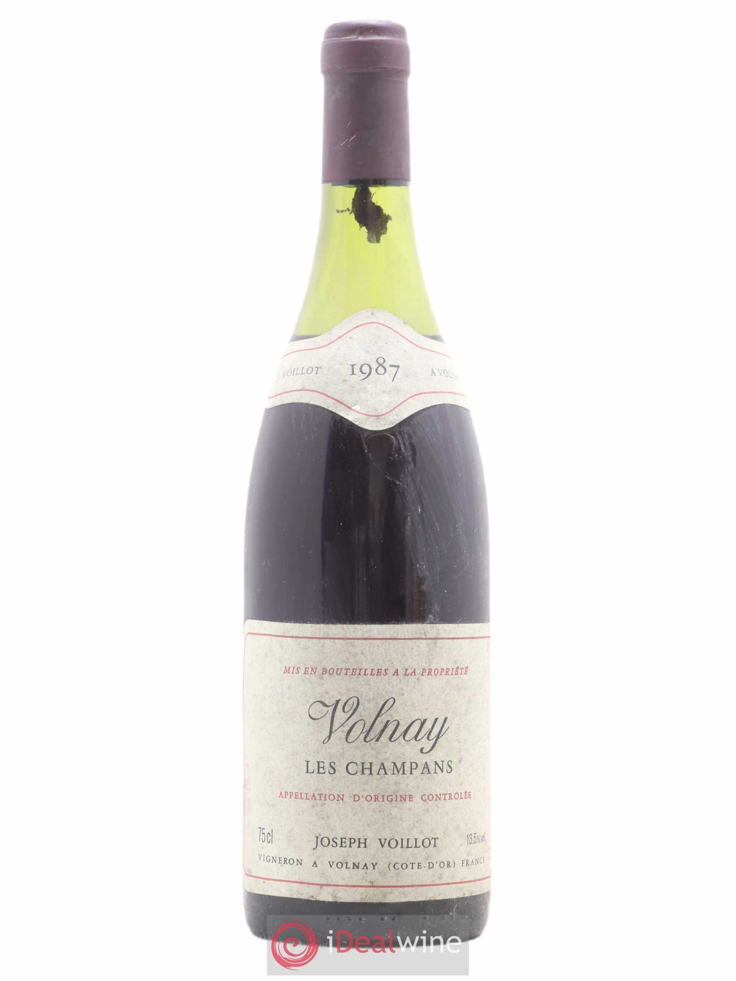Volnay 1er Cru les Champans Joseph Voillot (Domaine) 1987 - Lot de 1 bouteille - 0