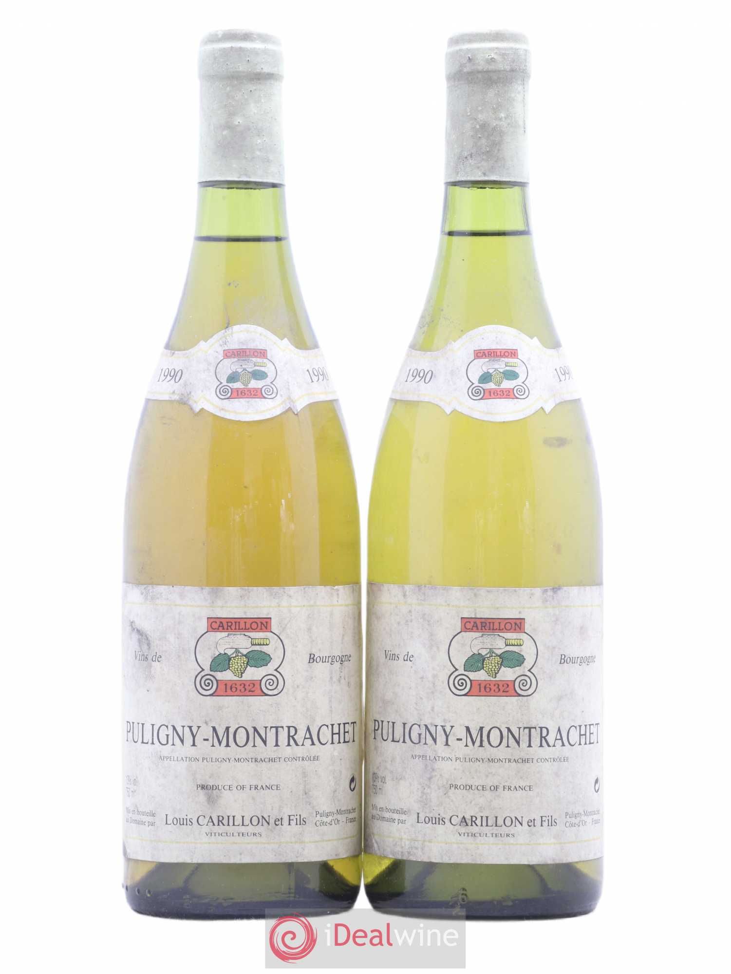 Puligny-Montrachet Louis Carillon & Fils 1990 - Lot de 2 bouteilles - 0