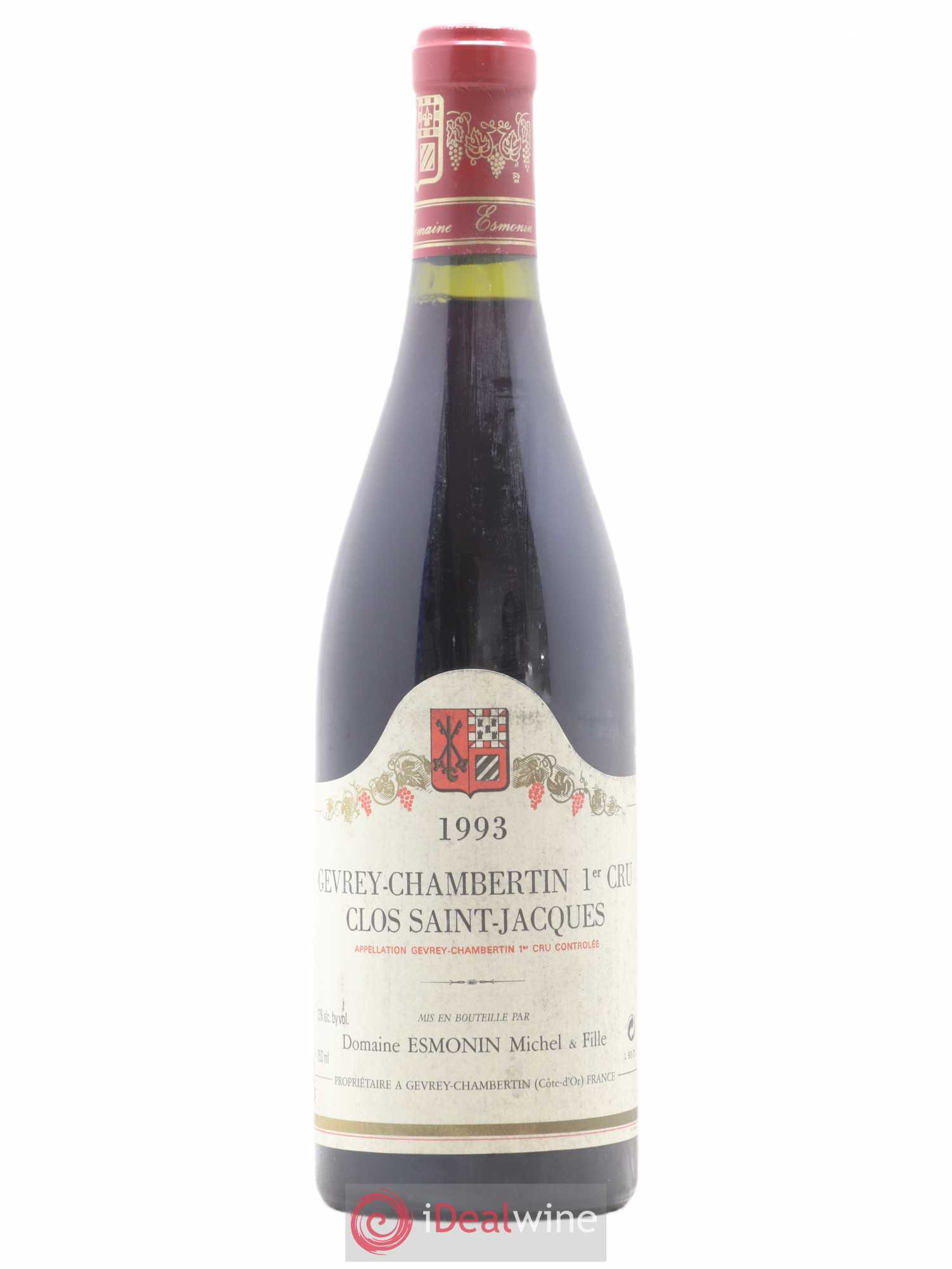 Gevrey-Chambertin 1er Cru Clos Saint Jacques Sylvie Esmonin 1993 - Lot de 1 bouteille - 0