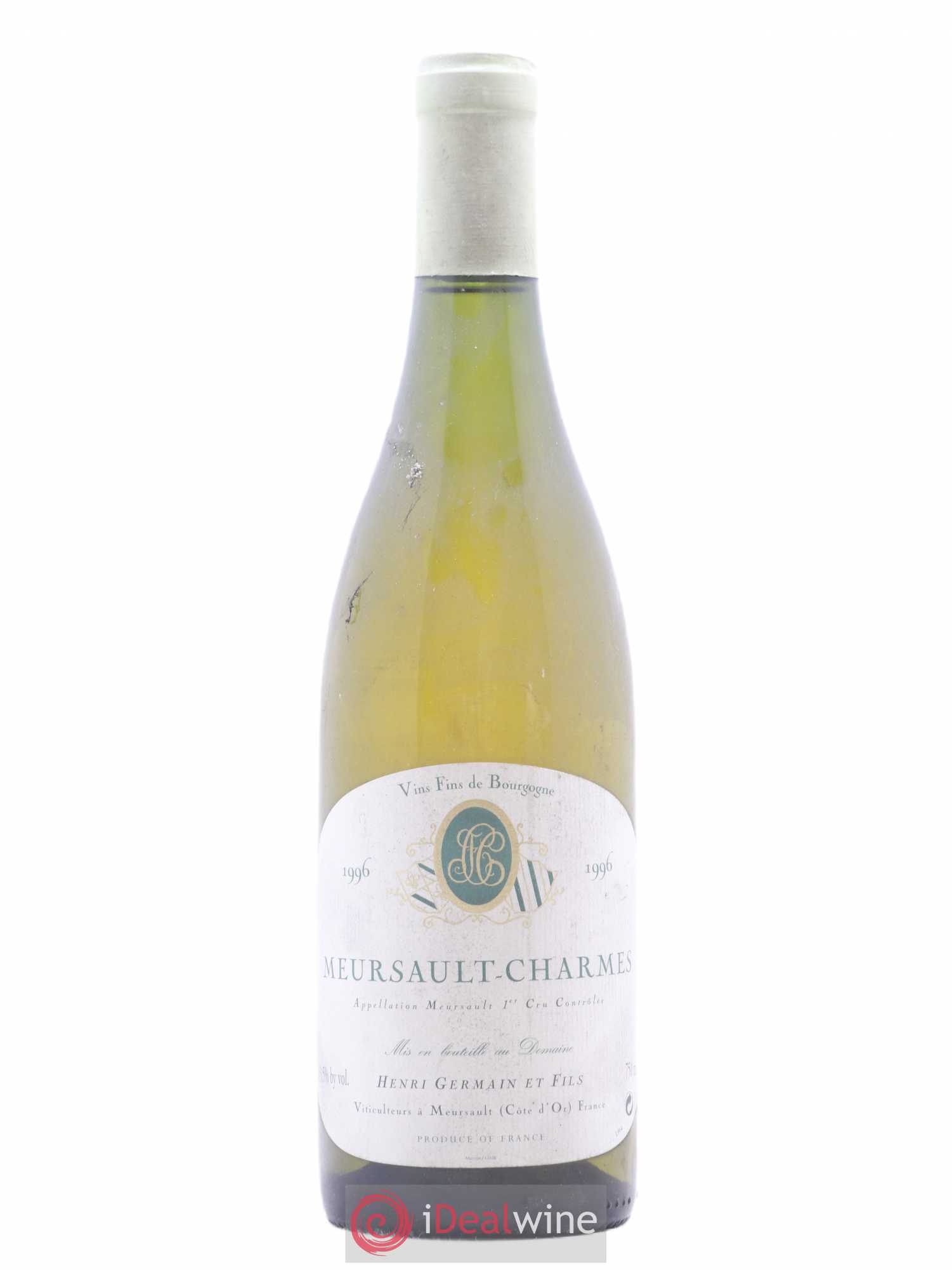 Meursault 1er Cru Charmes Henri Germain 1996 - Posten von 1 Flasche - 0