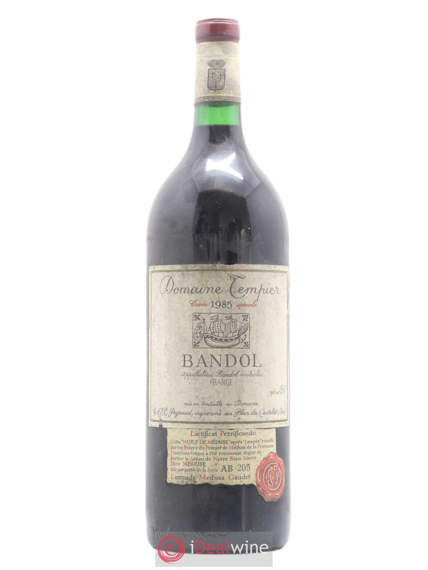 Bandol Domaine Tempier Cuvée spéciale Famille Peyraud 1985 - Lot de 1 magnum - 0