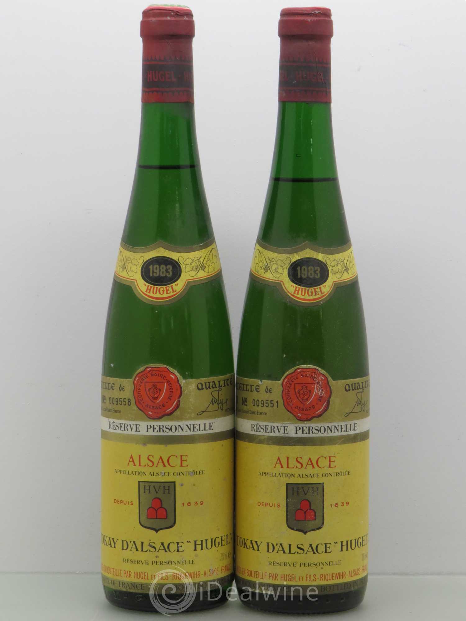 Pinot Gris Reserve personnelle Hugel 1983 - Posten von 2 Flaschen - 0