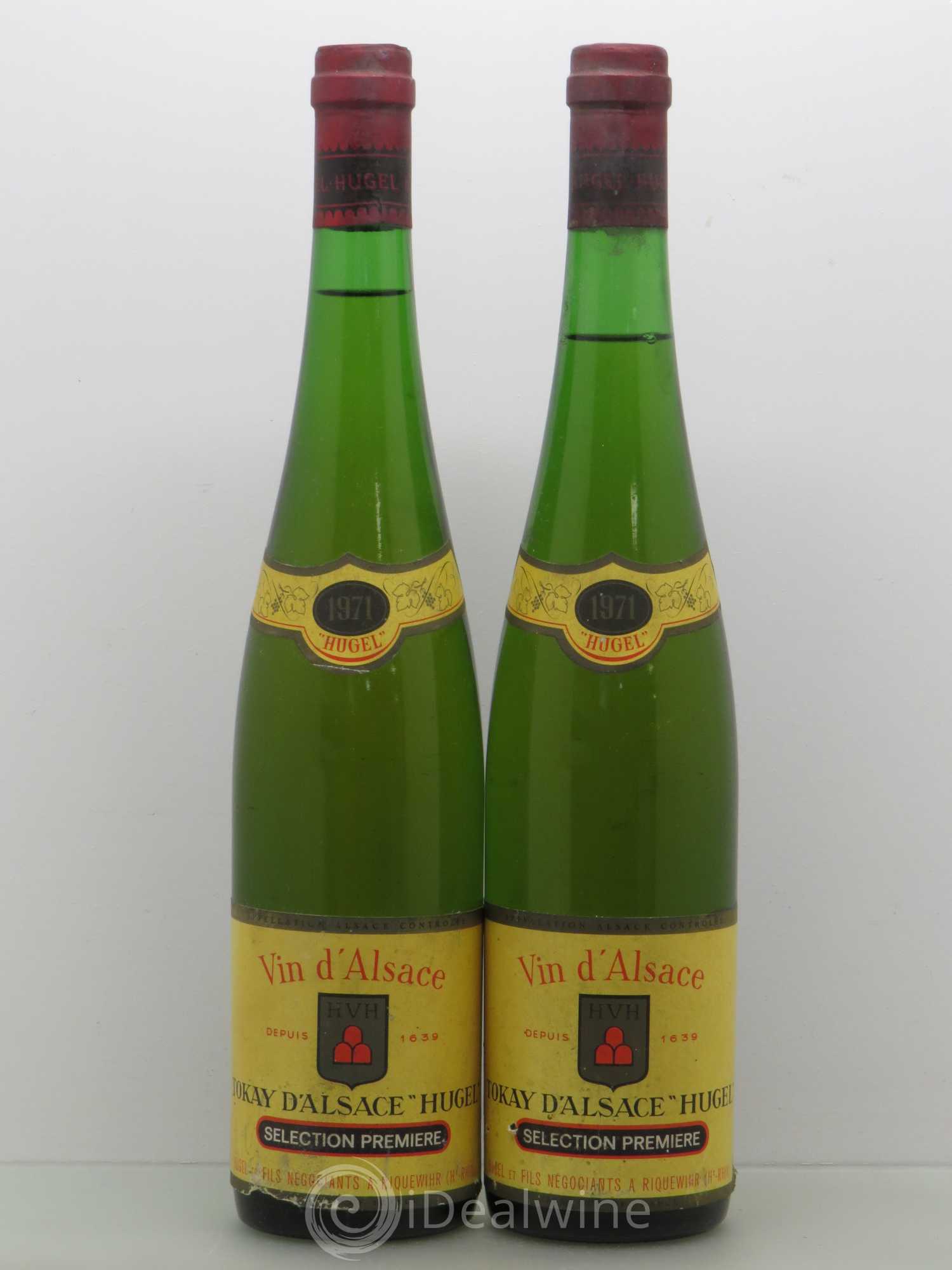 Pinot Gris Selection premiere Hugel 1971 - Posten von 2 Flaschen - 0