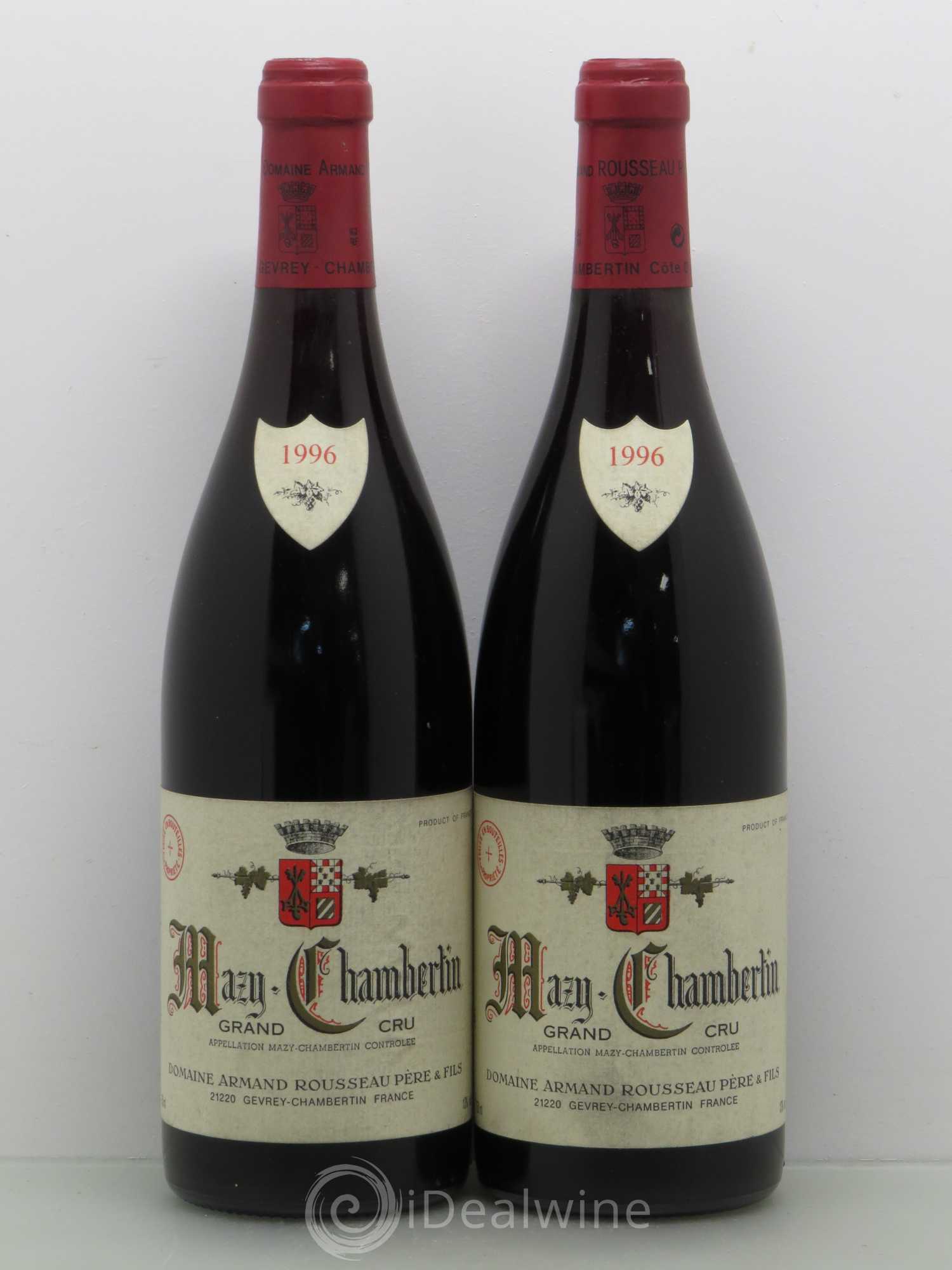 Mazis-Chambertin Grand Cru Armand Rousseau (Domaine) 1996 - Lot de 2 bouteilles - 0