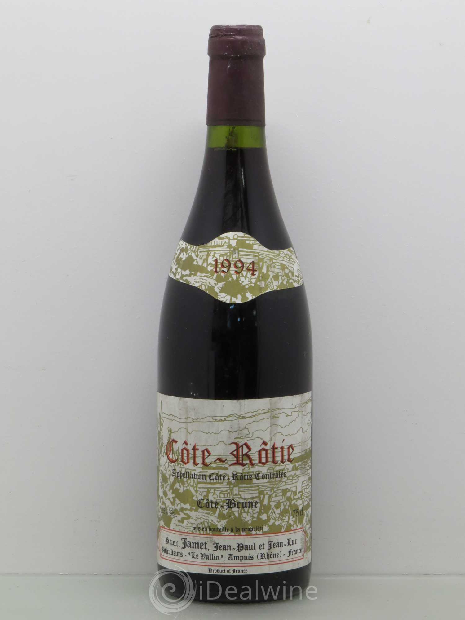Côte-Rôtie Côte Brune Jamet (Domaine) 1994 - Lot de 1 bouteille - 0