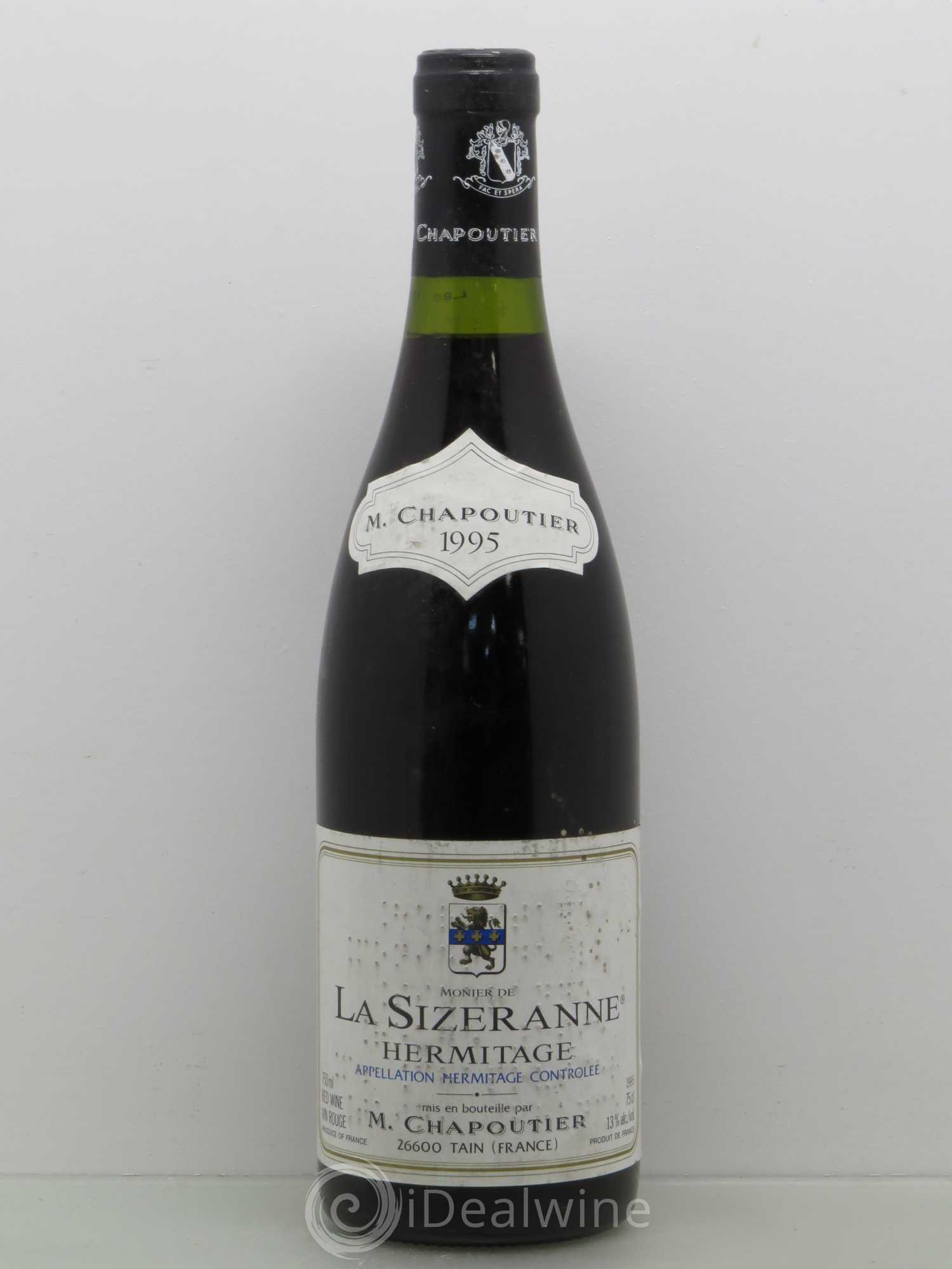 Hermitage Monier de La Sizeranne Chapoutier 1995 - Lot de 1 bouteille - 0