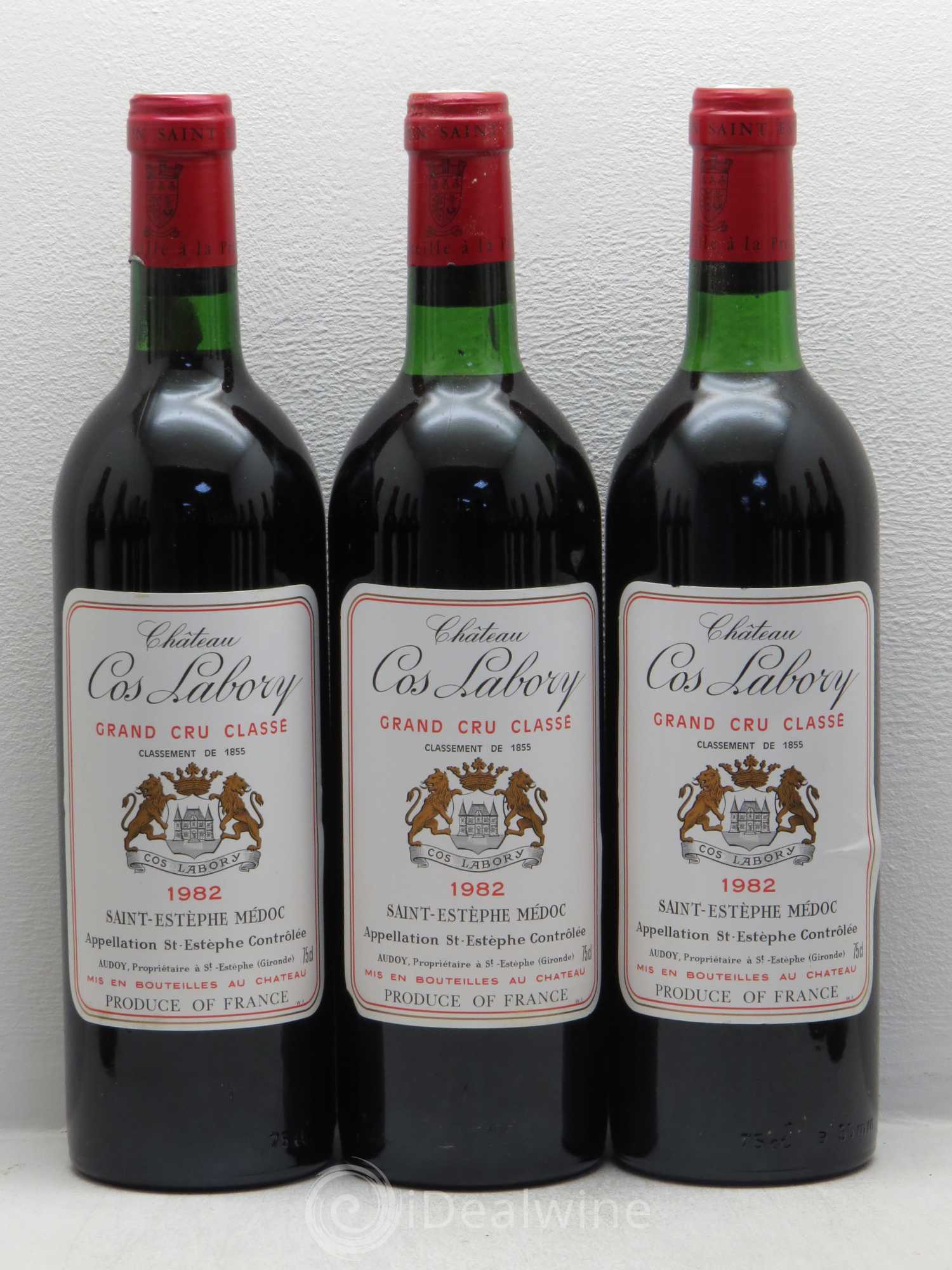 Château Cos Labory 5ème Grand Cru Classé 1982 - Lot de 12 bouteilles - 1