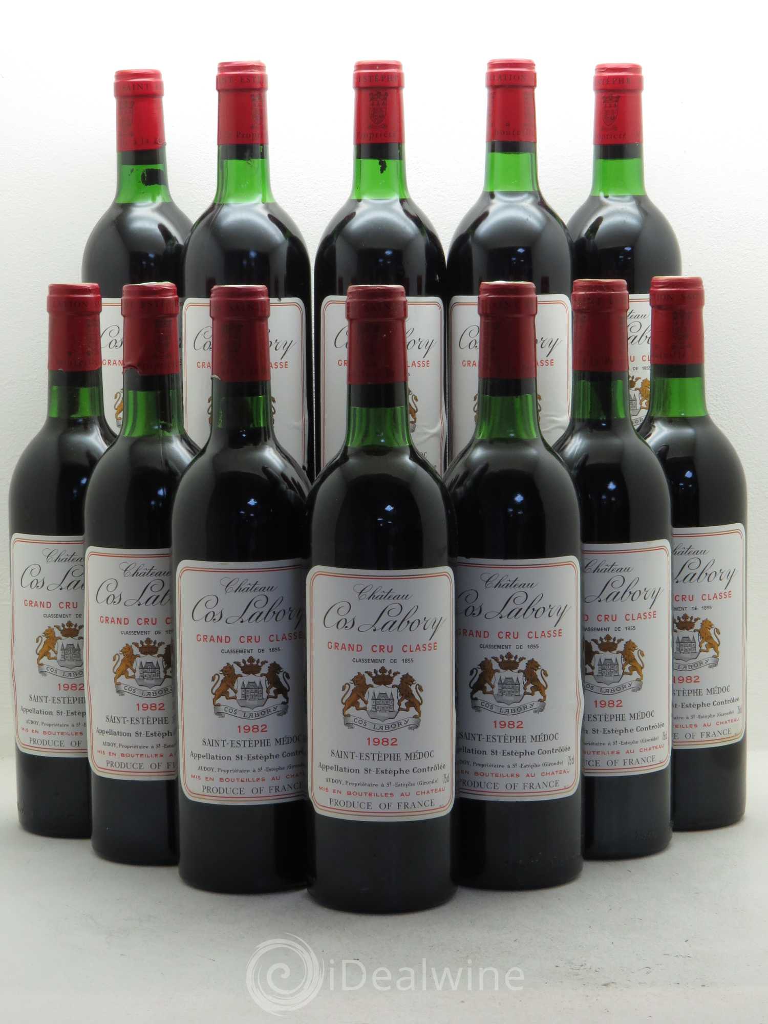 Château Cos Labory 5ème Grand Cru Classé 1982 - Lot de 12 bouteilles - 0