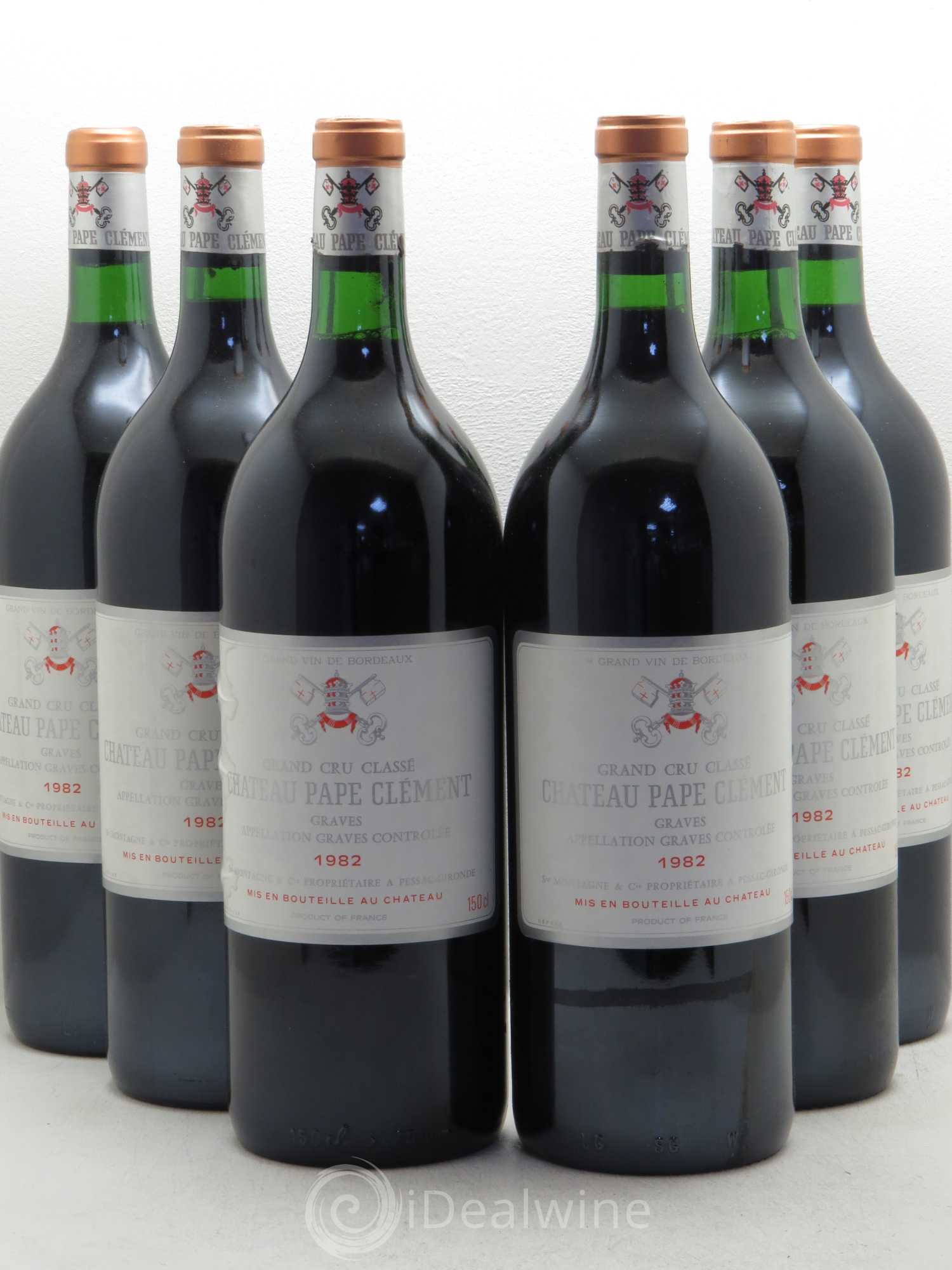 Château Pape Clément Cru Classé de Graves 1982 - Lot de 6 magnums - 0