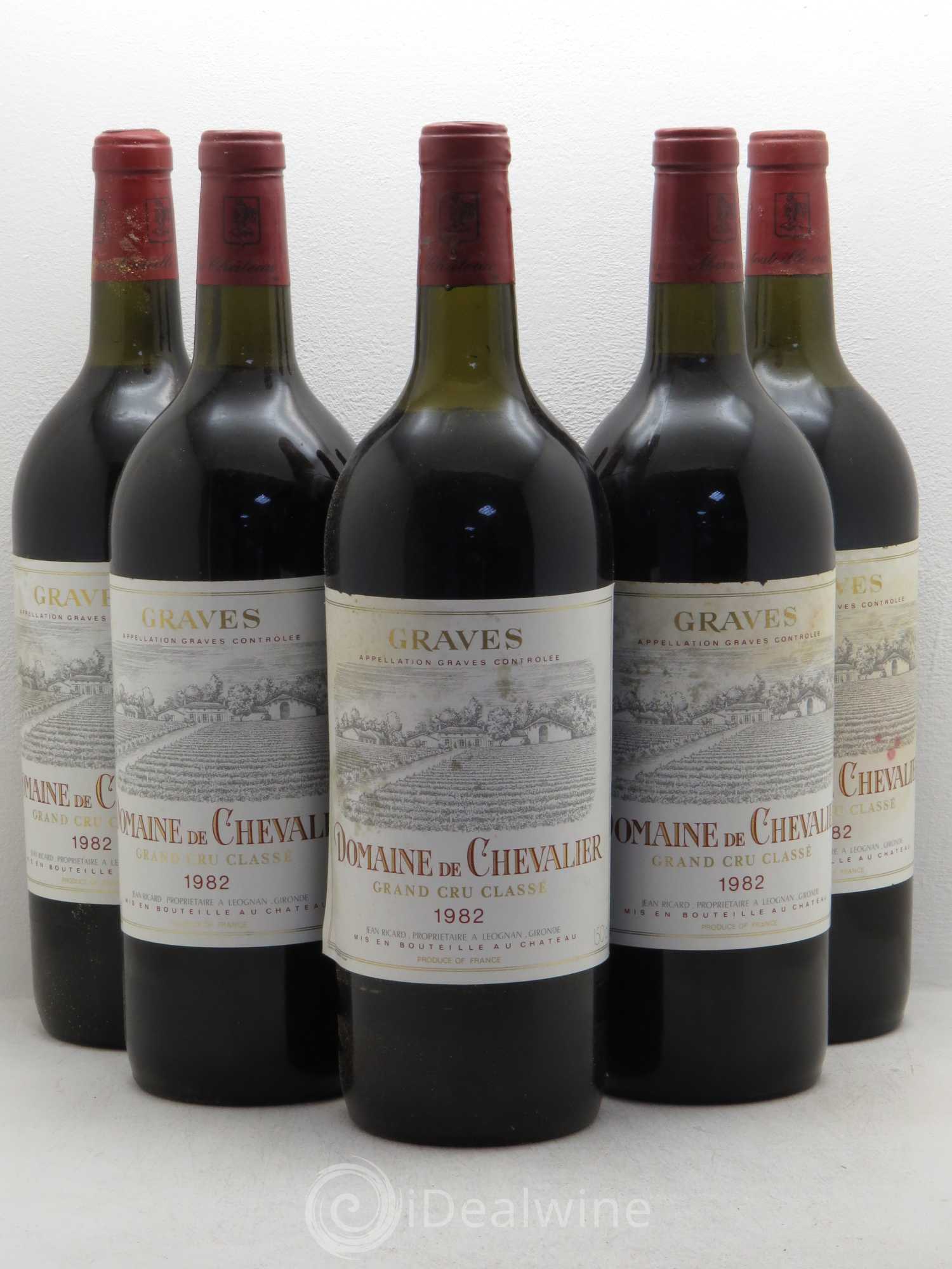 Domaine de Chevalier Cru Classé de Graves 1982 - Lot de 5 magnums - 0
