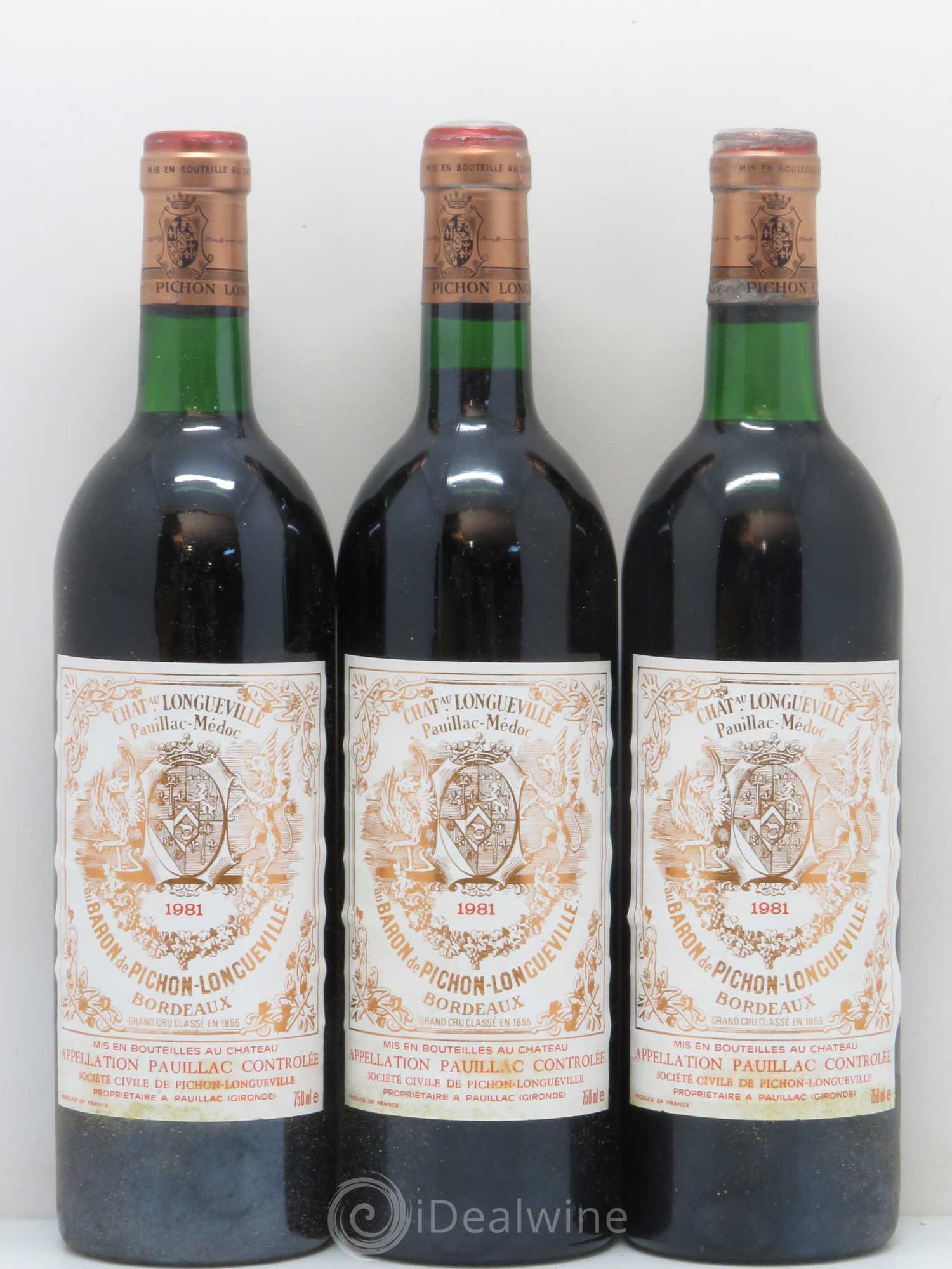 Pichon Longueville Baron 2ème Grand Cru Classé 1981 - Lot de 12 bouteilles - 2