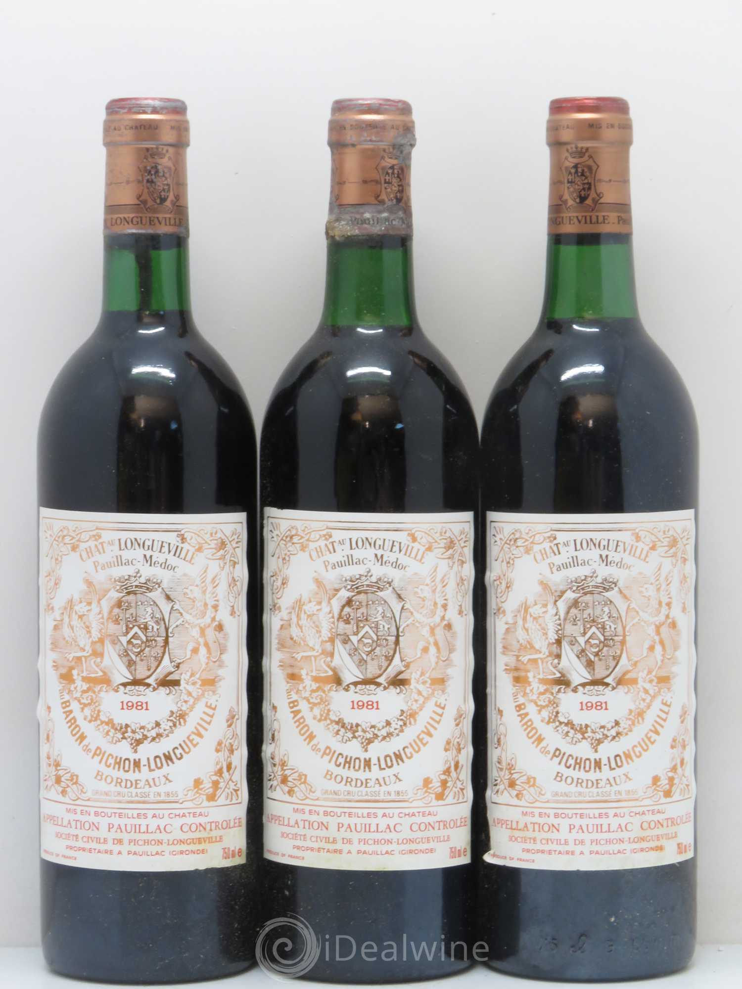 Pichon Longueville Baron 2ème Grand Cru Classé 1981 - Lot de 12 bouteilles - 3