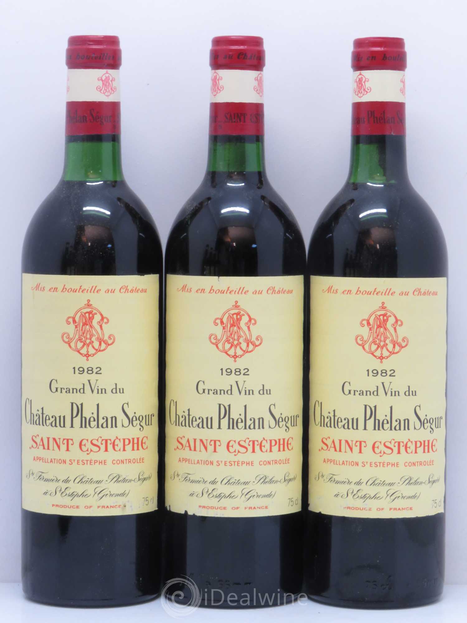 Château Phélan Ségur 1982 - Lot de 12 bouteilles - 1