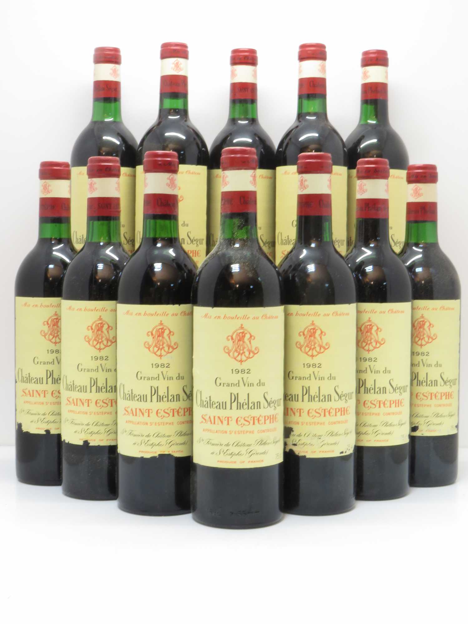 Château Phélan Ségur 1982 - Lot de 12 bouteilles - 0