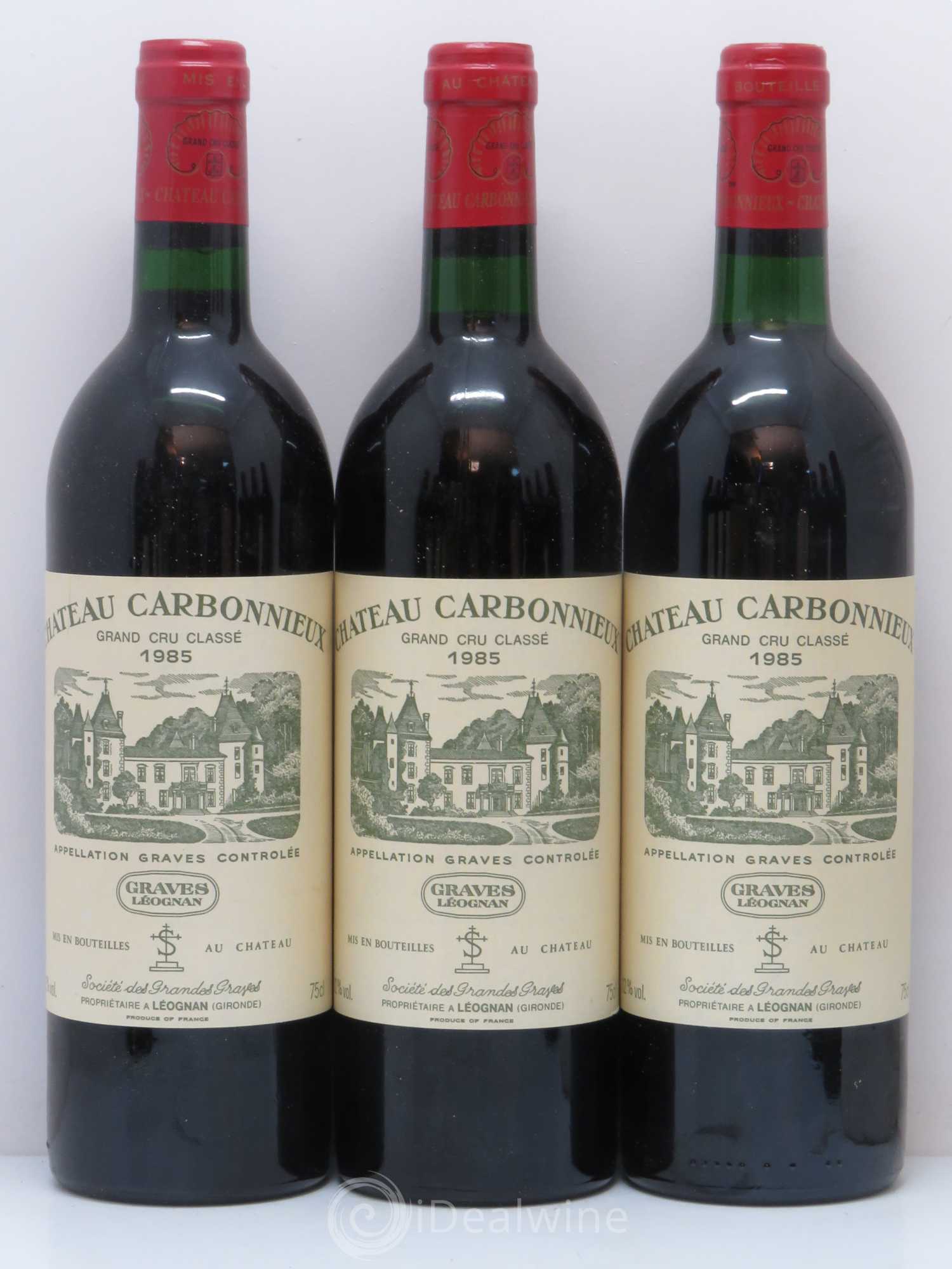 Château Carbonnieux Cru Classé de Graves 1985 - Lot de 12 bouteilles - 1