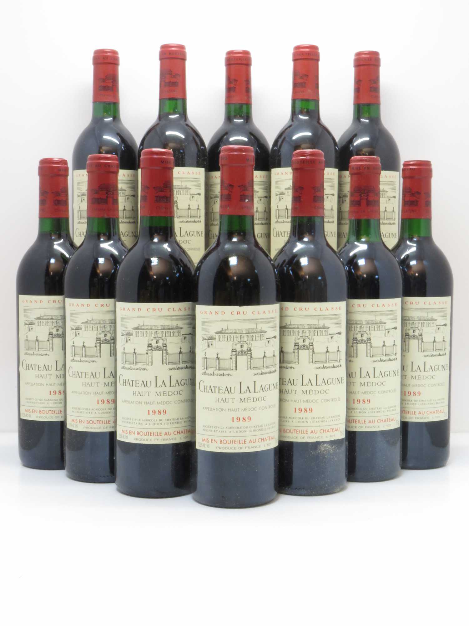 Château la Lagune 3ème Grand Cru Classé 1989 - Lot de 12 bouteilles - 0