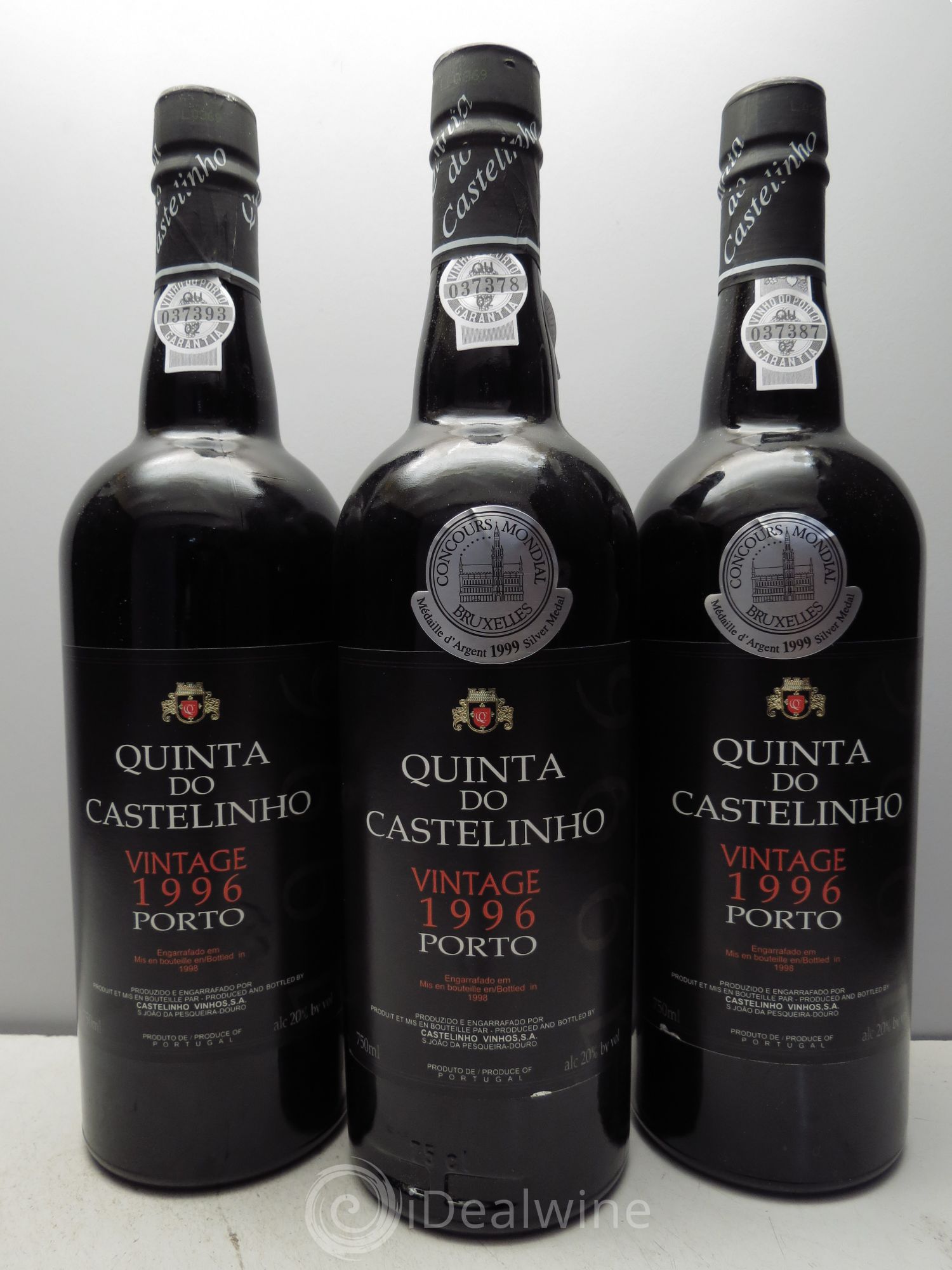 Porto Quinta do Castelinho Vintage 1996 - Lot de 3 bouteilles - 0