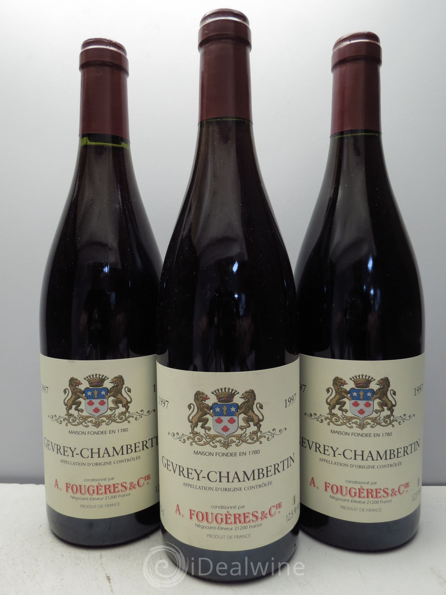 Gevrey-Chambertin A.Fougeres (sans prix de réserve) 1997 - Posten von 3 Flaschen - 0