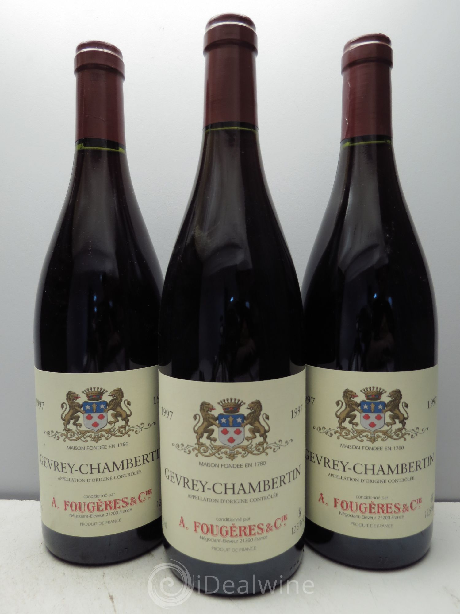 Gevrey-Chambertin A.Fougeres (sans prix de réserve) 1997 - Posten von 3 Flaschen - 0
