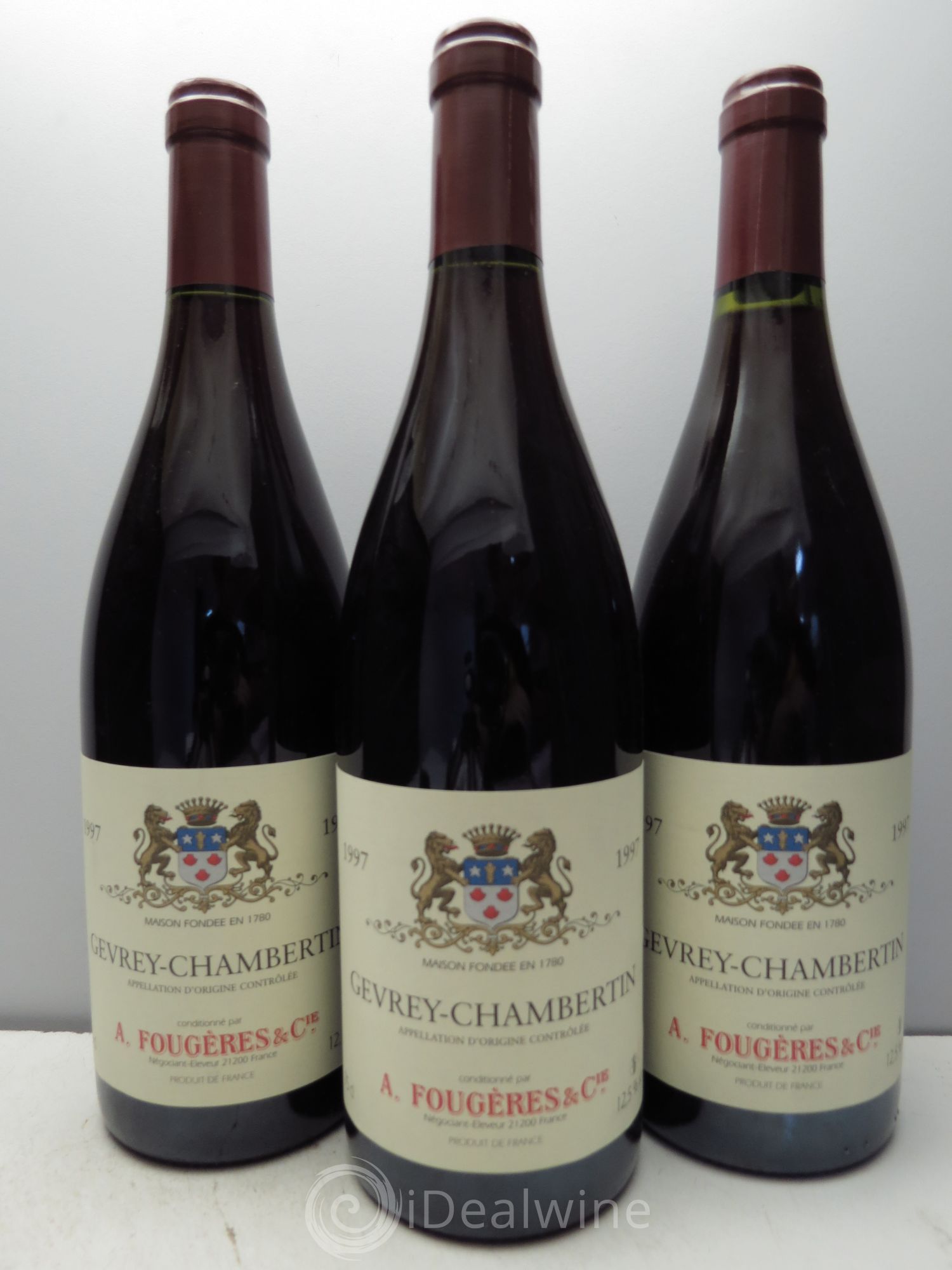 Gevrey-Chambertin A.Fougeres (sans prix de réserve) 1997 - Posten von 3 Flaschen - 0