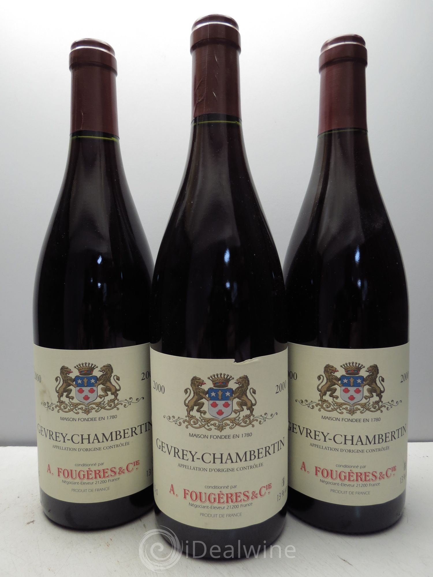 Gevrey-Chambertin A.Fougeres (sans prix de réserve) 2000 - Posten von 3 Flaschen - 0