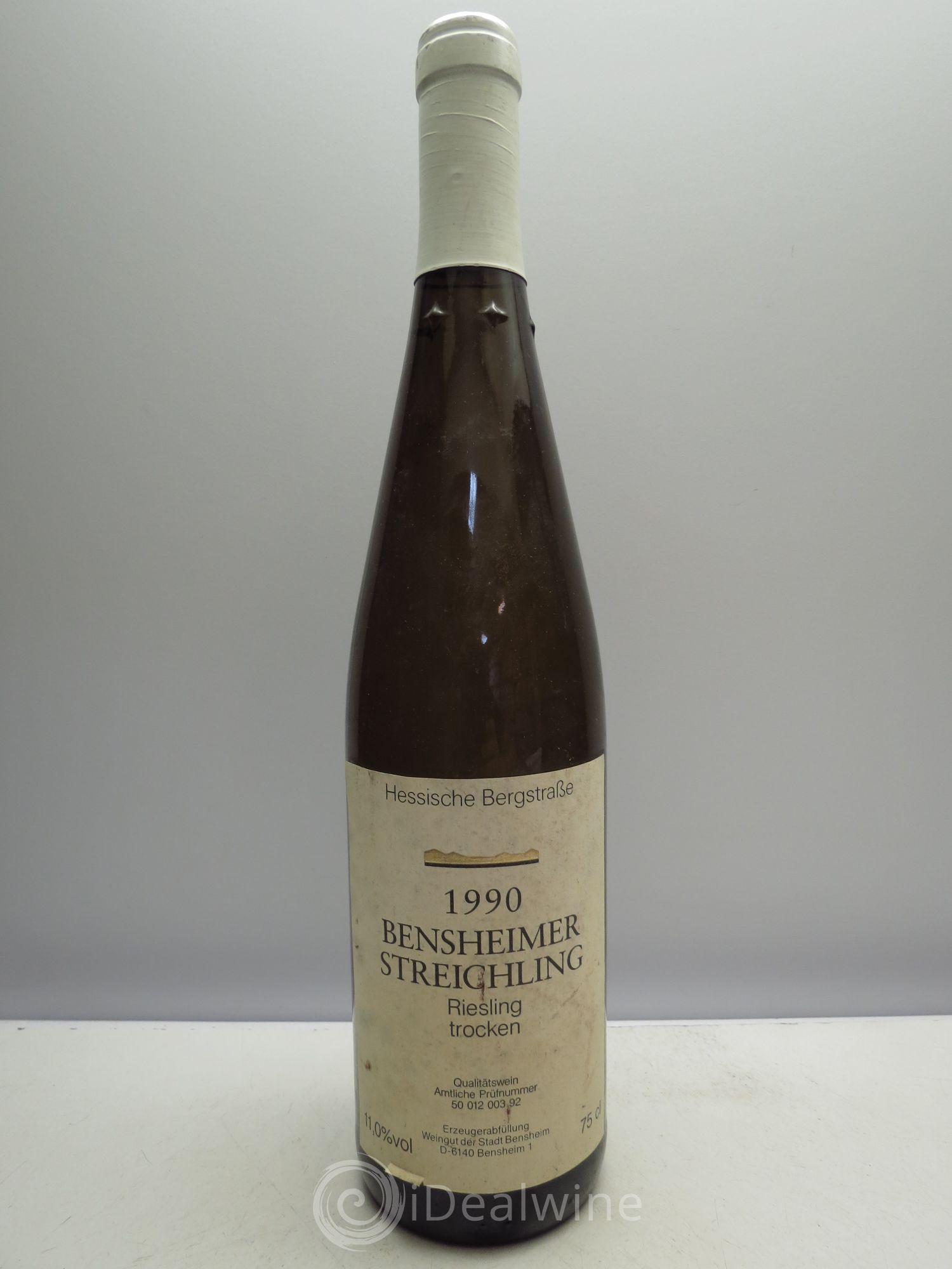 Riesling Trocken Bensheimer Streichling 1990 - Posten von 1 Flasche - 0