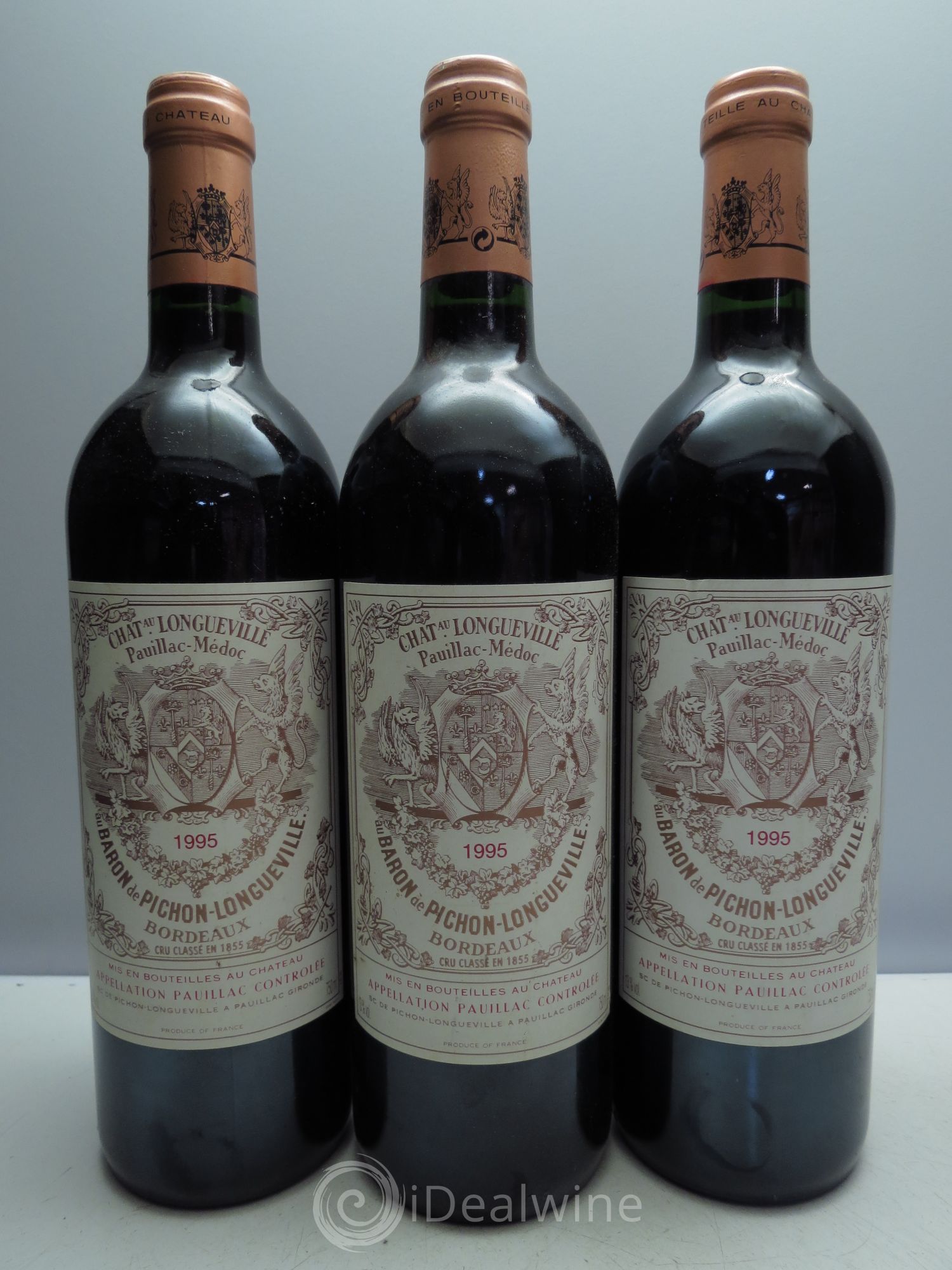 Pichon Longueville Baron 2ème Grand Cru Classé 1995 - Lot de 3 bouteilles - 0