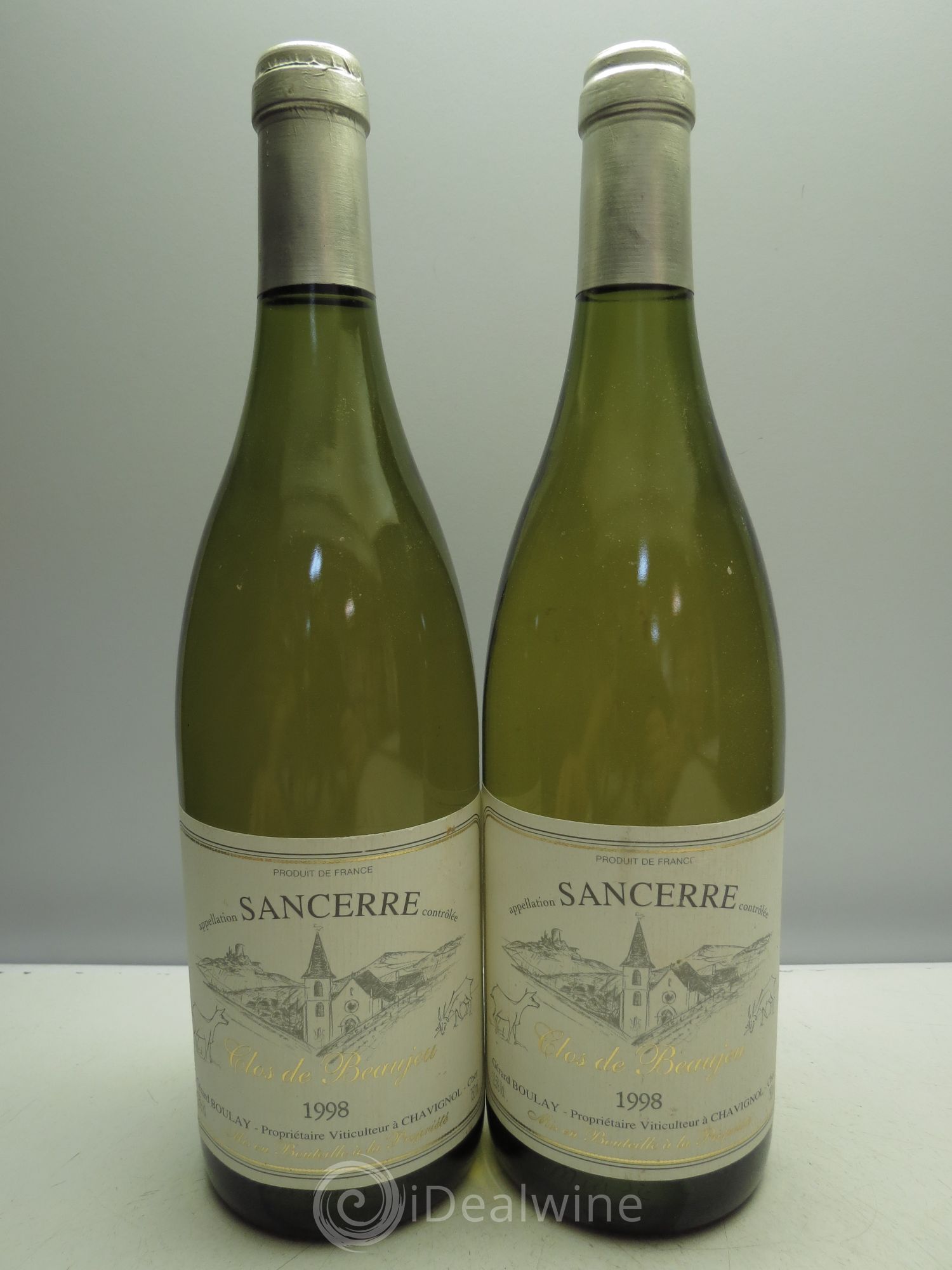 Sancerre Clos de Beaujeu Gérard Boulay 1998 - Lot de 2 bouteilles - 0
