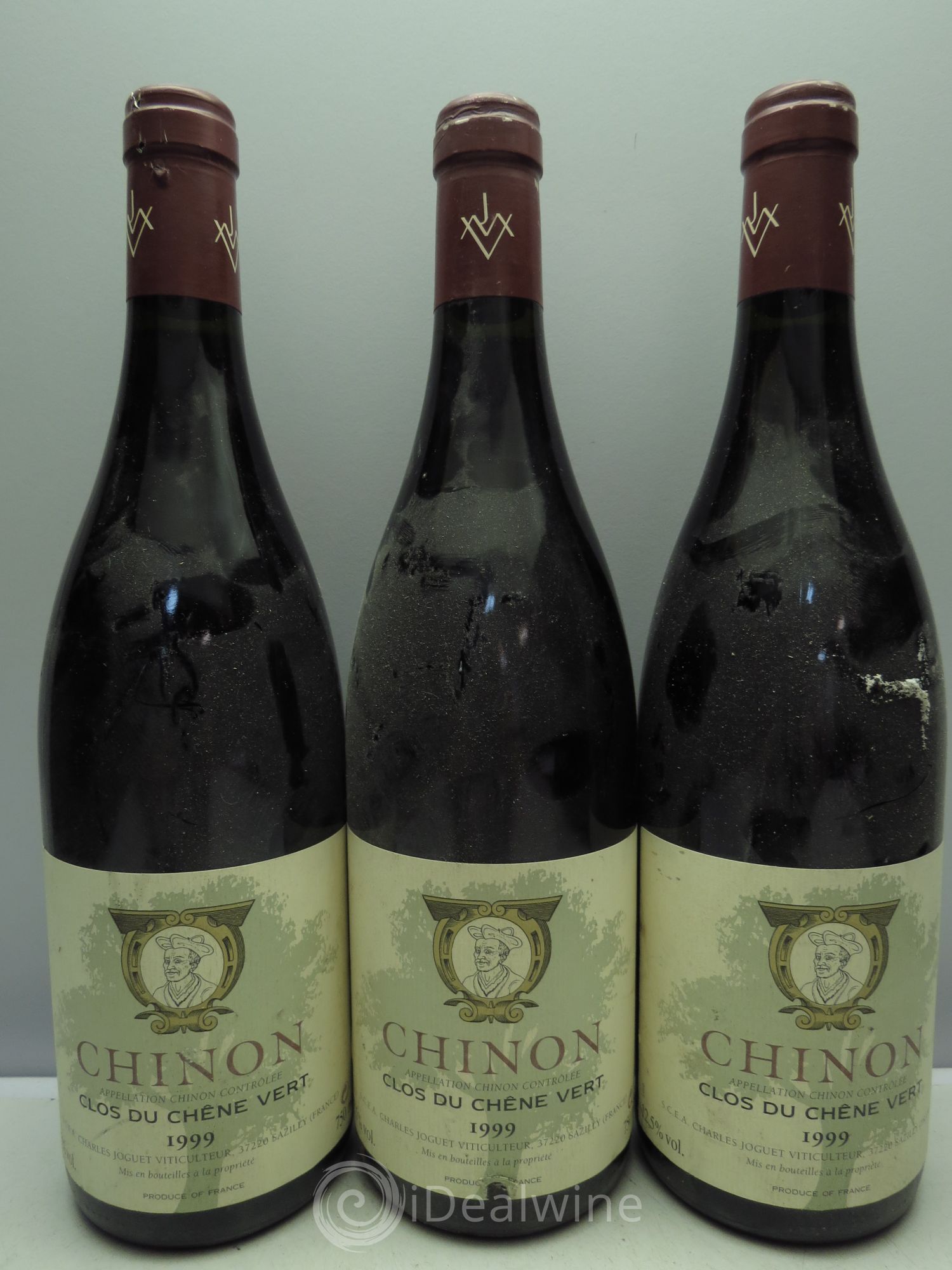 Chinon Clos du Chêne Vert Charles Joguet 1999 - Lot de 3 bouteilles - 0