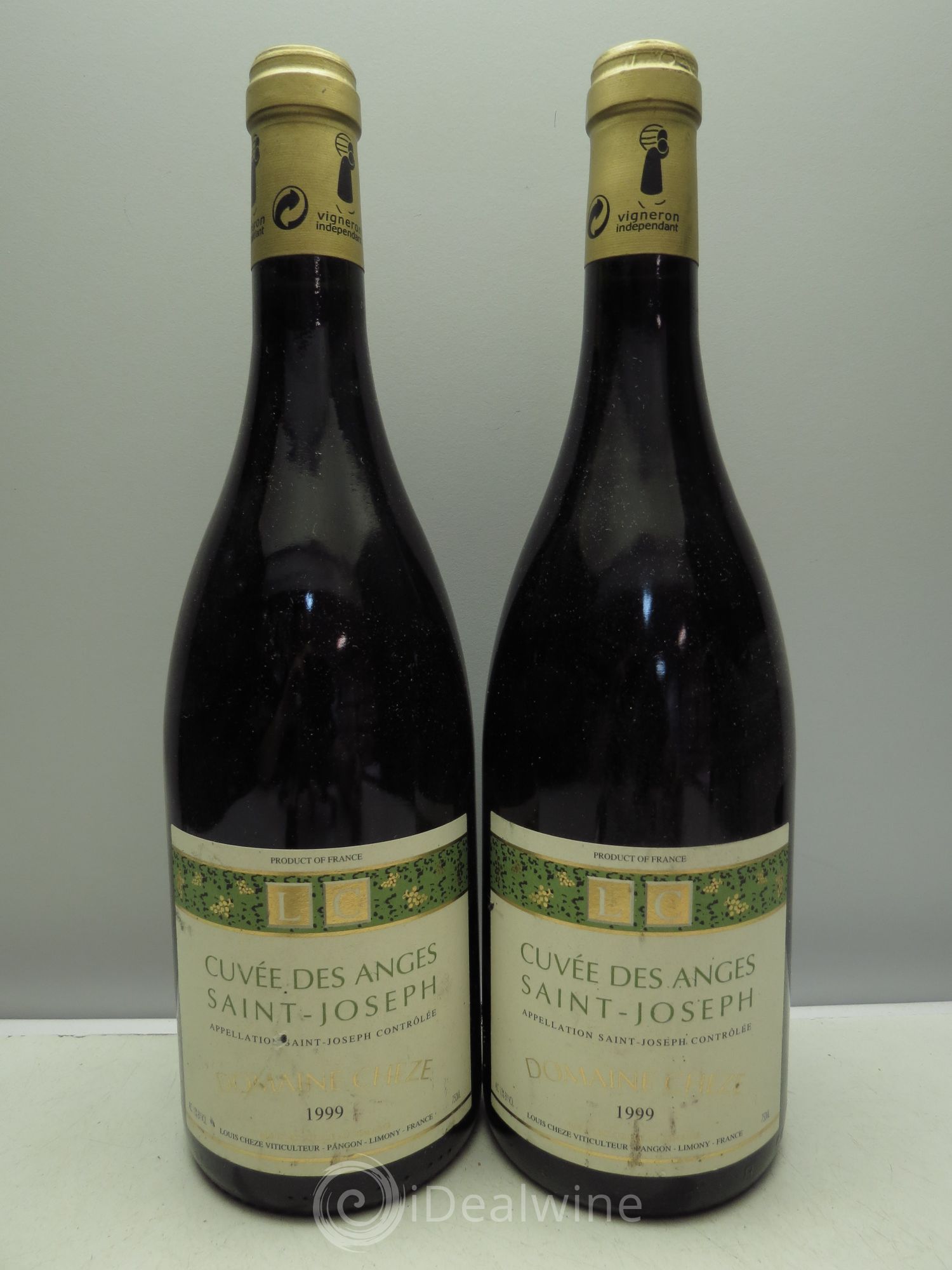 Saint-Joseph Cuvée des Anges - L.Chèze 1999 - Posten von 2 Flaschen - 0