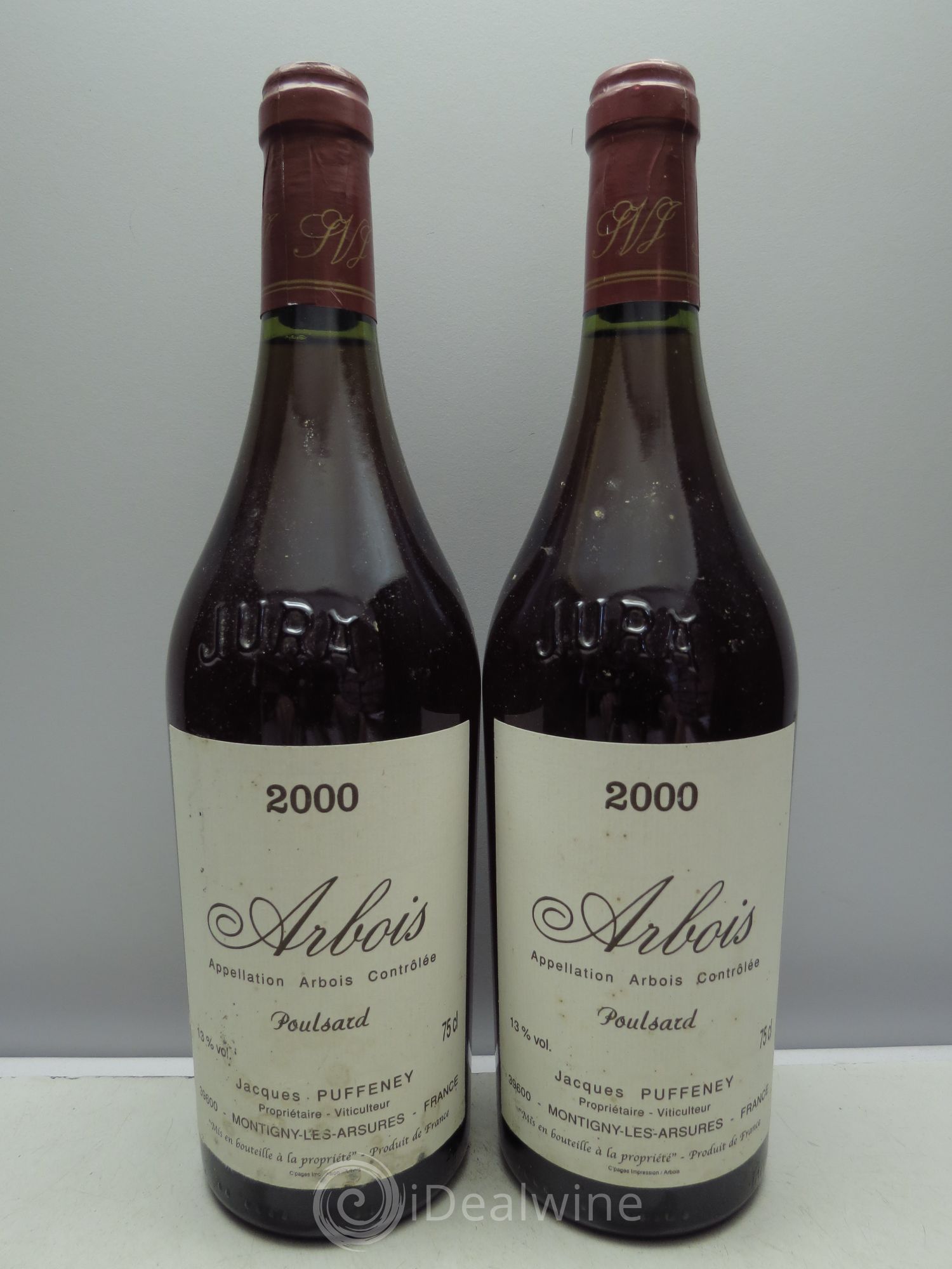 Arbois Pulsard - J.Puffeney 2000 - Lot de 2 bouteilles - 0
