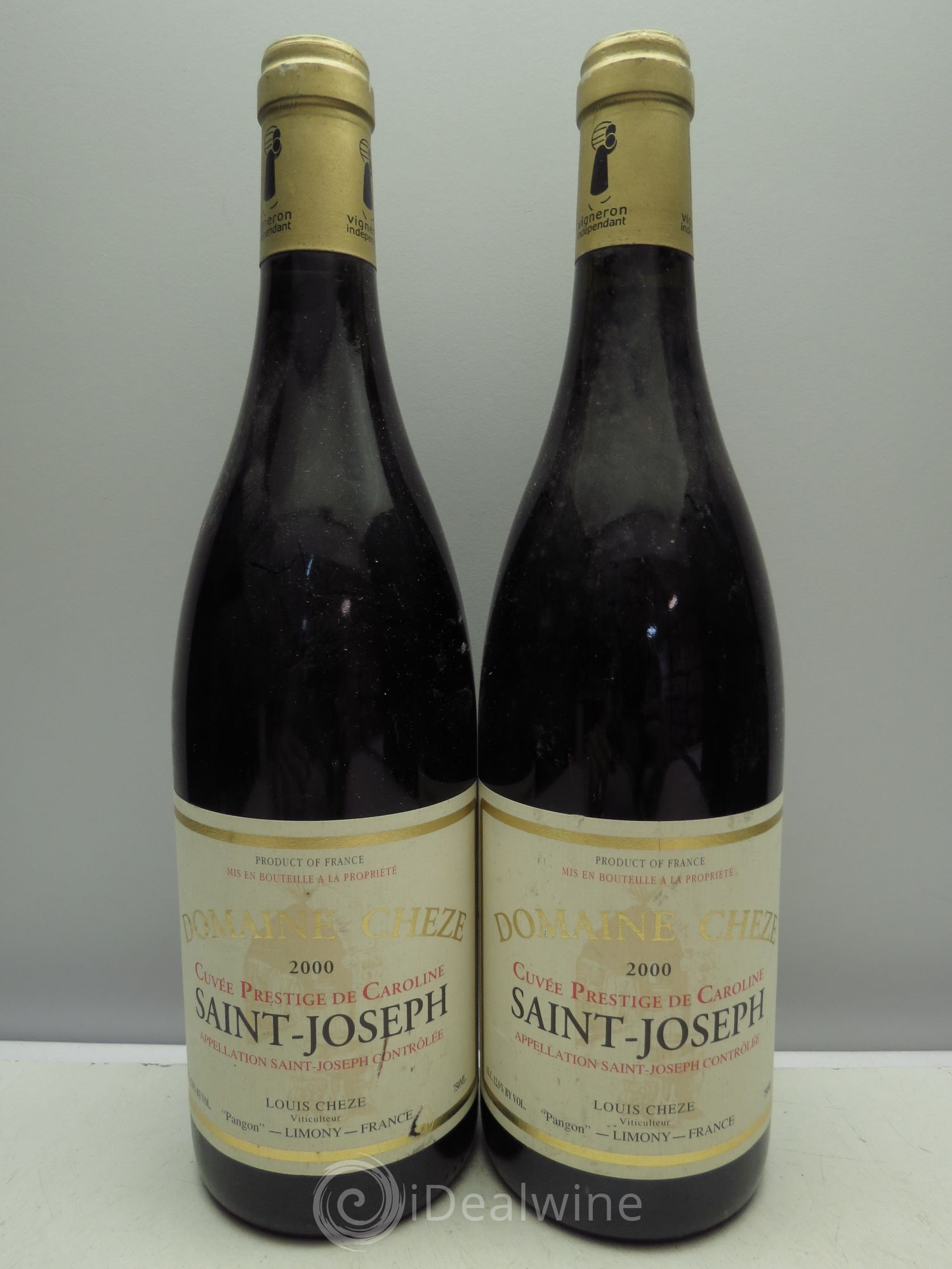 Saint-Joseph Cuvée Caroline domaine Chèze 2000 - Posten von 2 Flaschen - 0