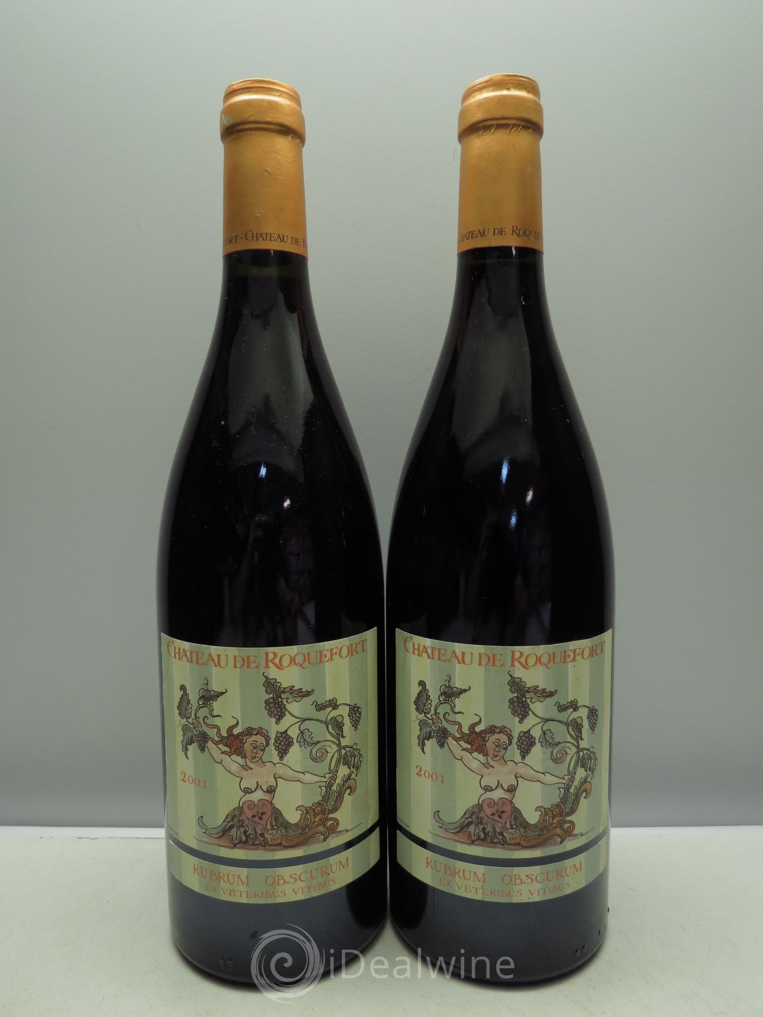 Côtes de Provence Rubrum Obscurum Château Roquefort 2001 - Posten von 2 Flaschen - 0