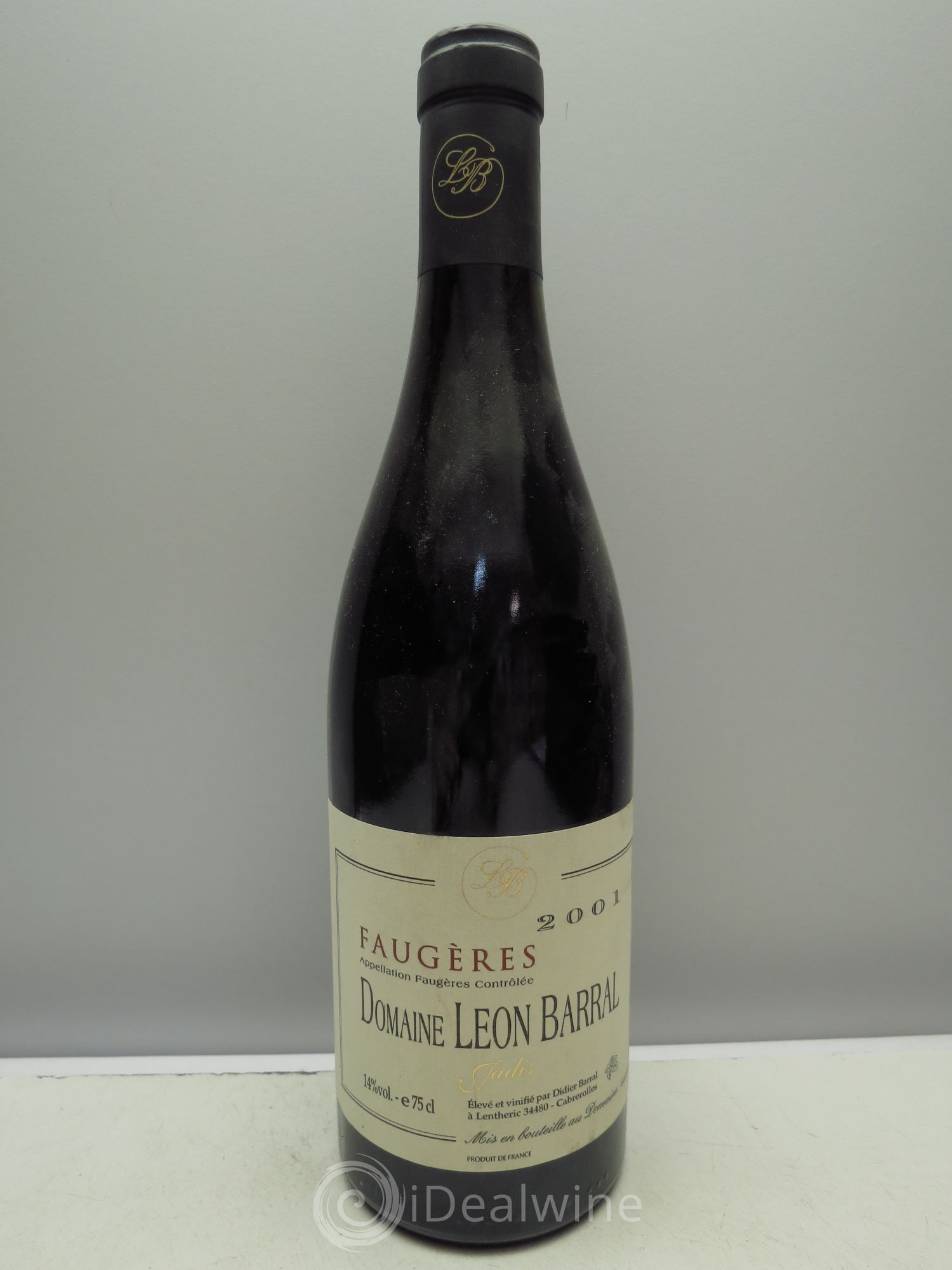 Faugères Jadis Domaine Léon Barral 2001 - Lot de 1 bouteille - 0