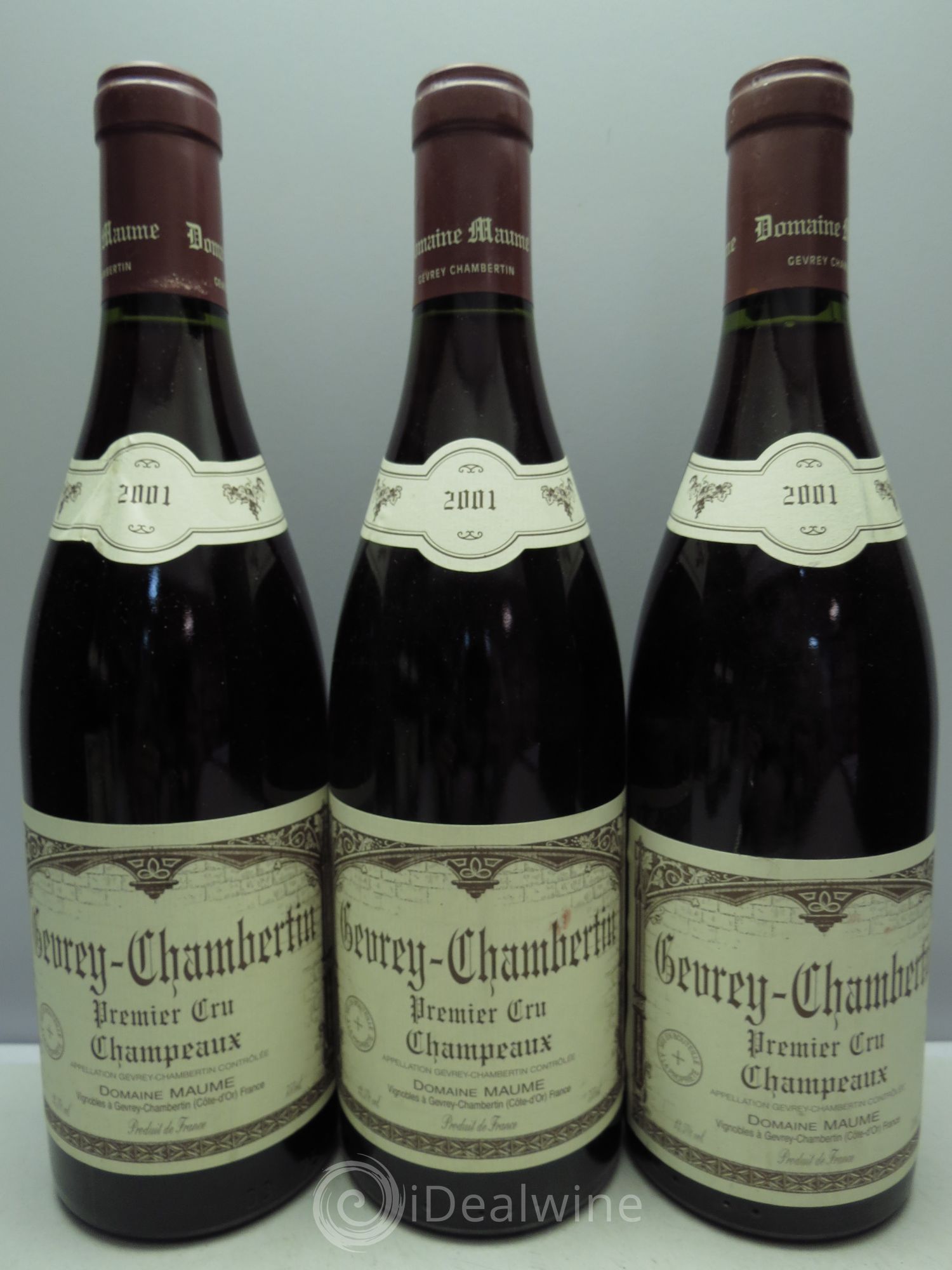 Gevrey-Chambertin 1er Cru B.Maume 2001 - Lot de 3 bouteilles - 0