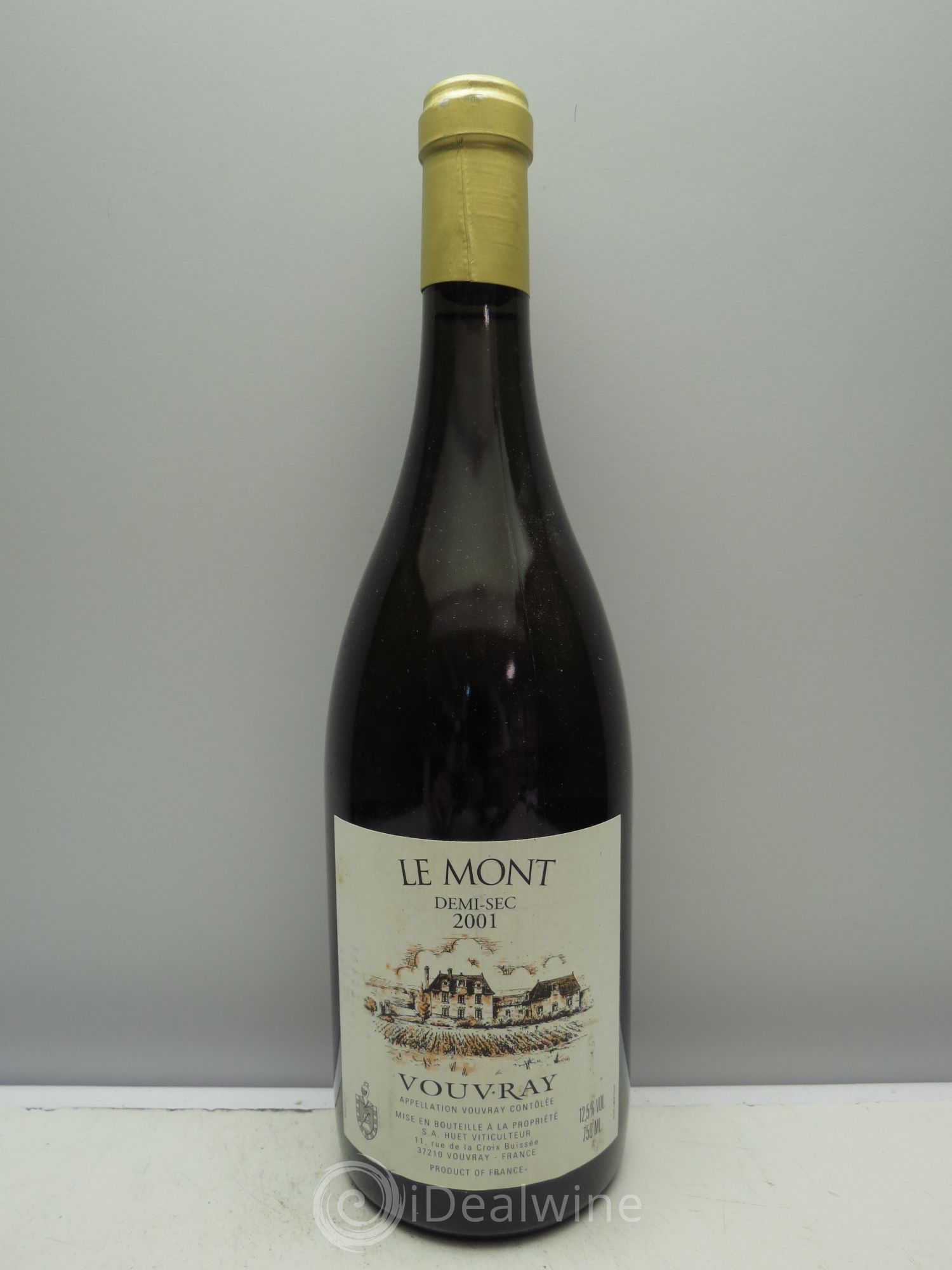 Vouvray Le Mont Sec Domaine Huet (demi-sec) 2001 - Lot de 6 bouteilles - 0