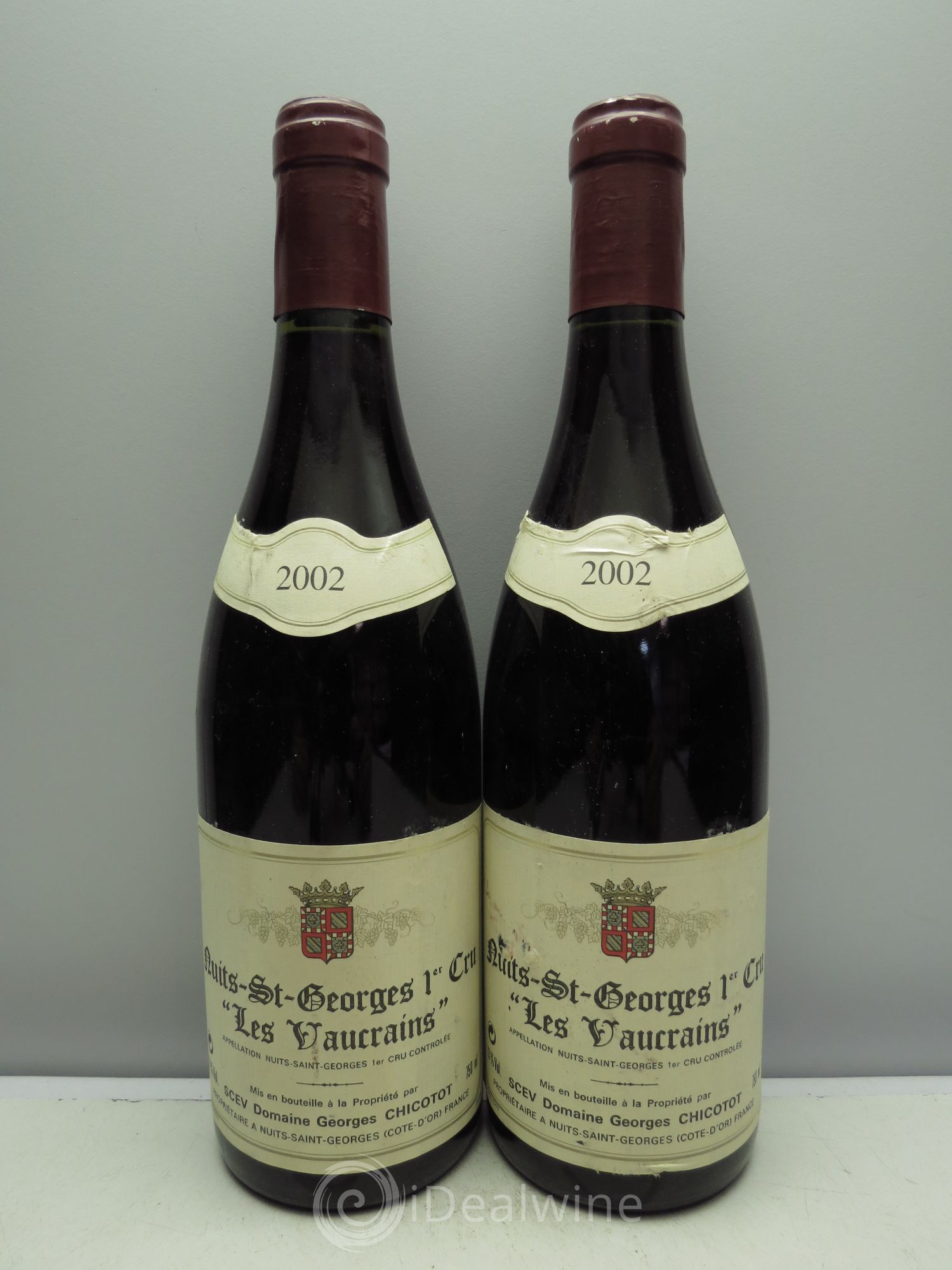 Nuits-Saint-Georges 1er Cru Chicotot 2002 - Lot de 2 bouteilles - 0