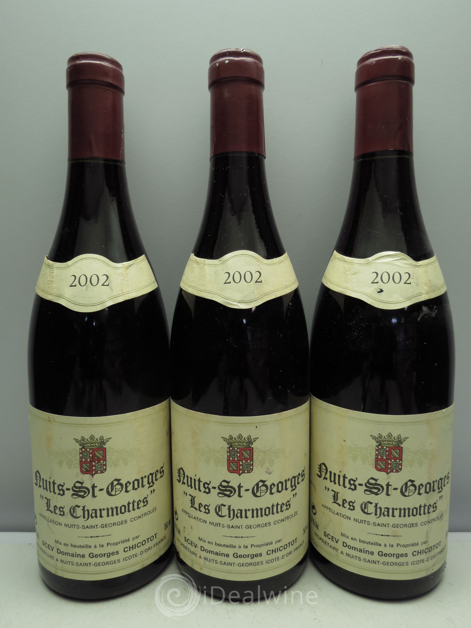Nuits-Saint-Georges Les Charmottes Chicotot 2002 - Posten von 3 Flaschen - 0