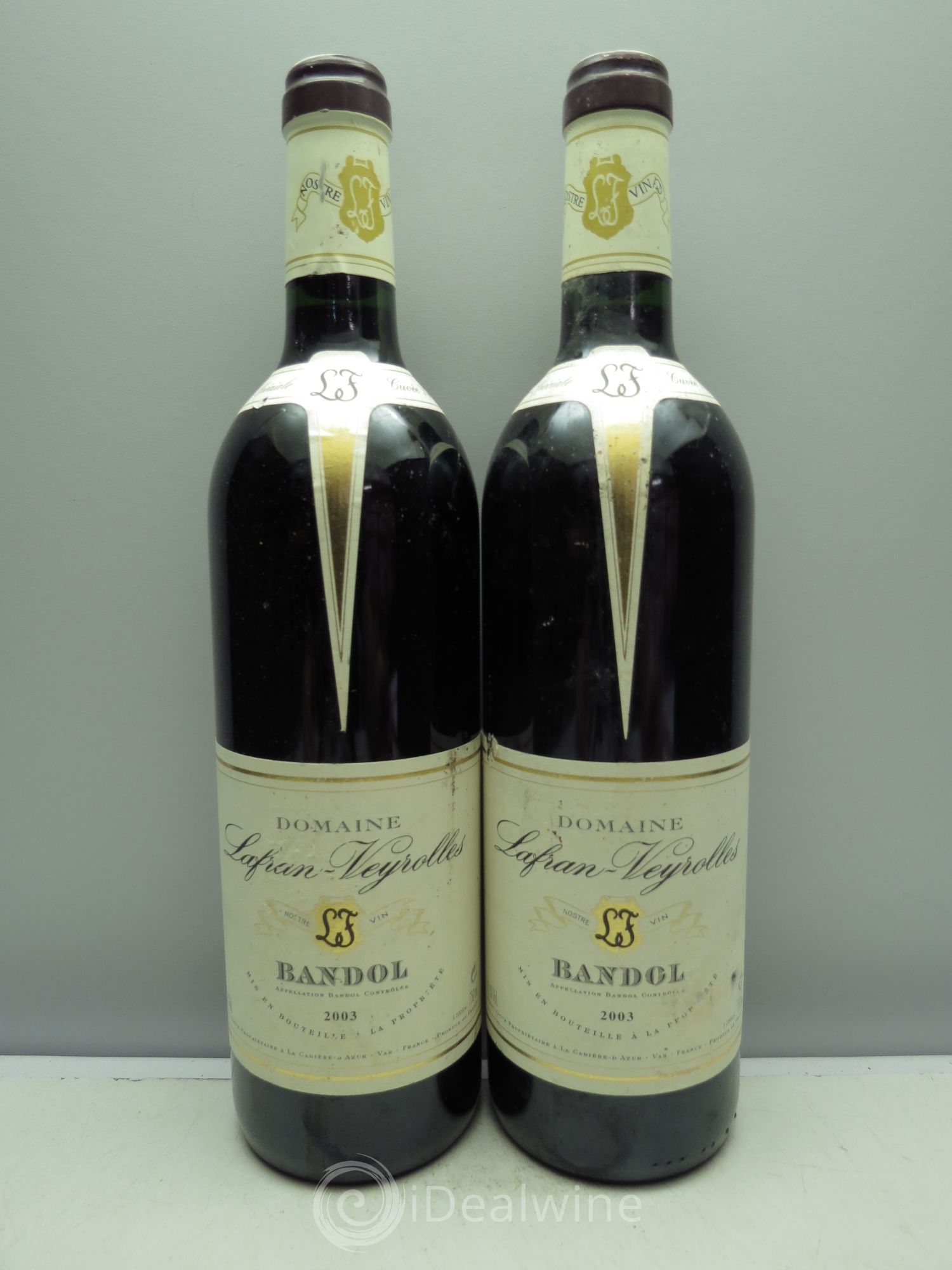 Bandol Lafran-Veyrolles 2003 - Lot de 2 bouteilles - 0