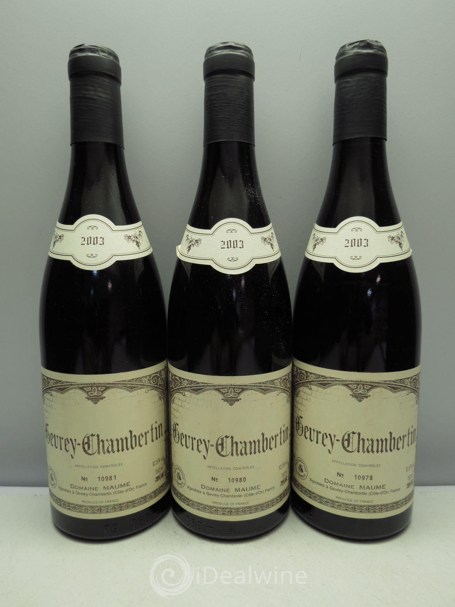 Gevrey-Chambertin B.Maume 2003 - Posten von 3 Flaschen - 0