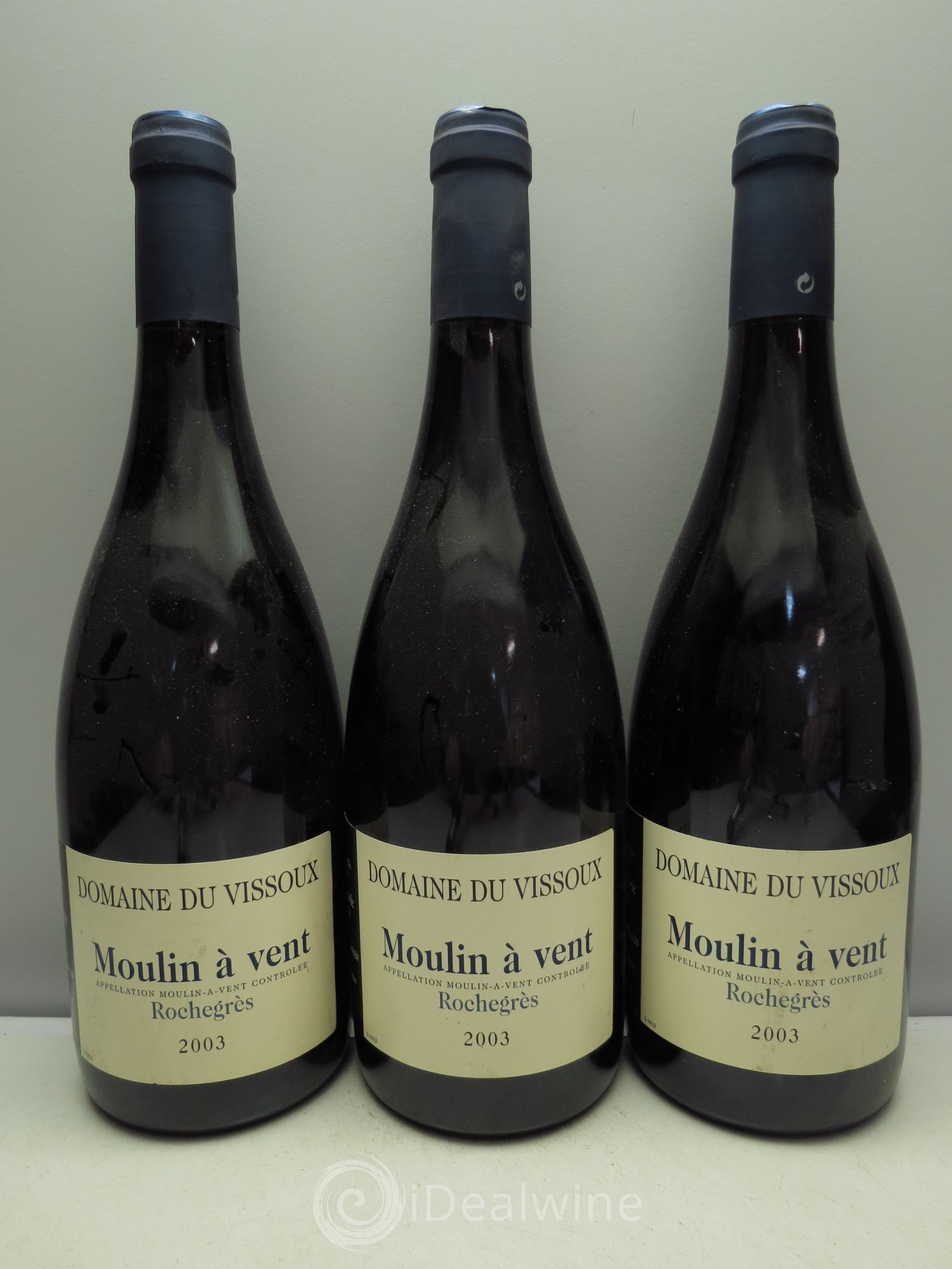 Moulin-à-Vent Rochegrès Chermette 2003 - Lot de 3 bouteilles - 0