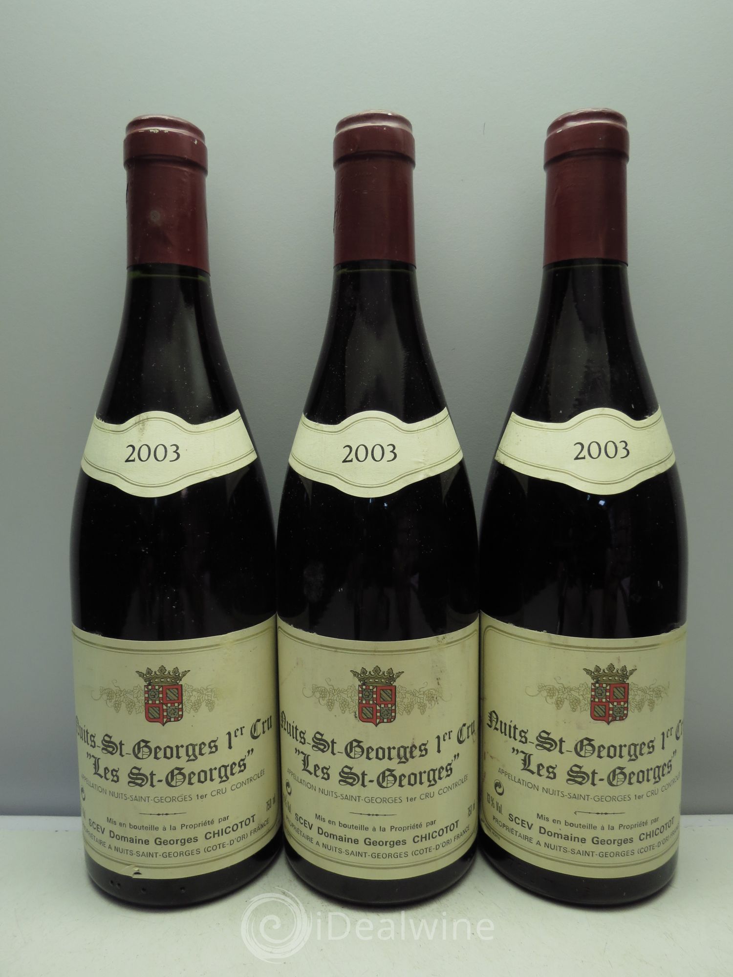Nuits-Saint-Georges 1er Cru Chicotot 2003 - Lot de 3 bouteilles - 0