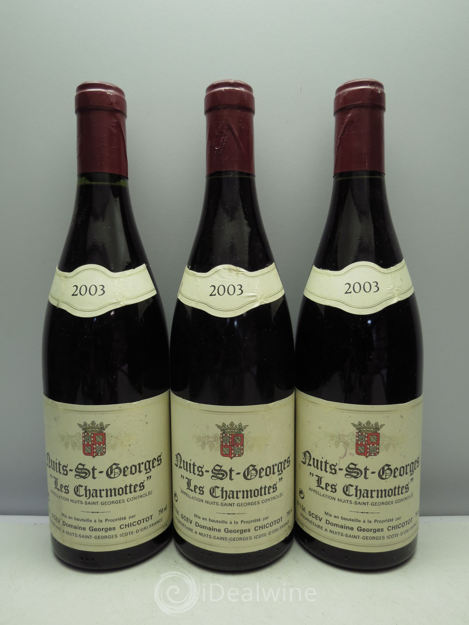 Nuits-Saint-Georges Les Charmottes - Chicotot 2003 - Posten von 3 Flaschen - 0