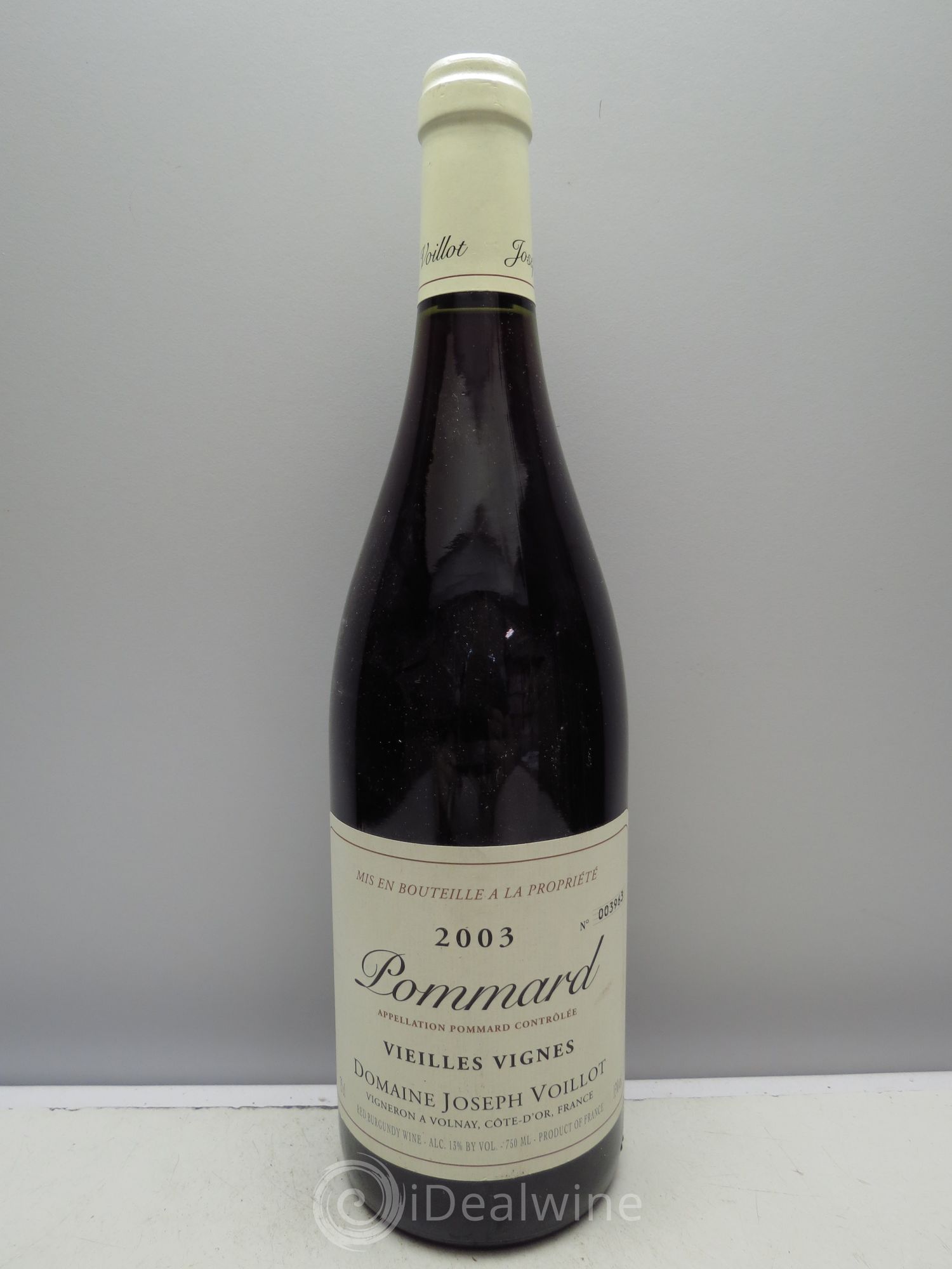 Pommard Vieilles Vignes - Voillot 2003 - Posten von 1 Flasche - 0