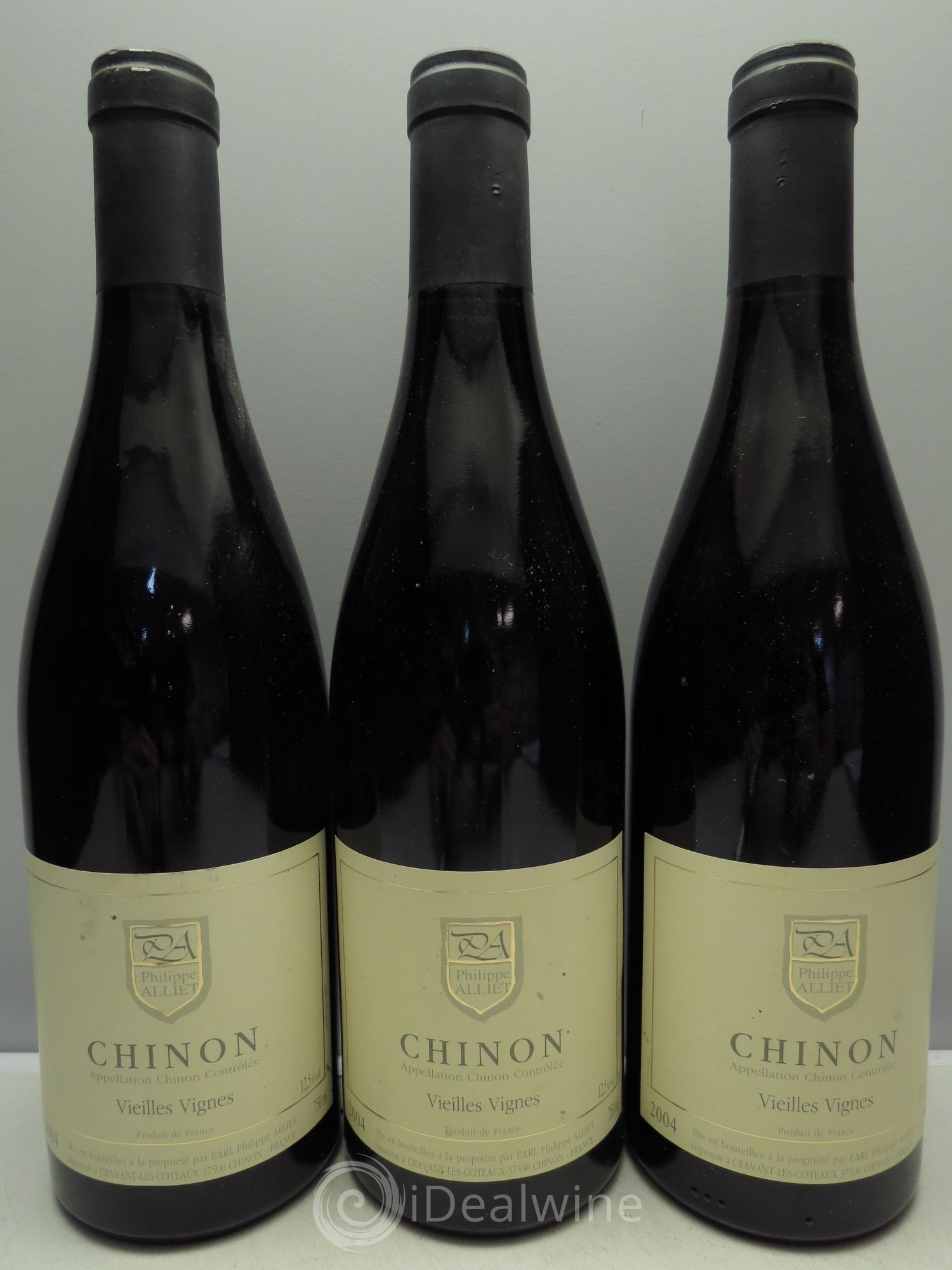 Chinon Vieilles Vignes Philippe Alliet 2004 - Lot de 3 bouteilles - 0