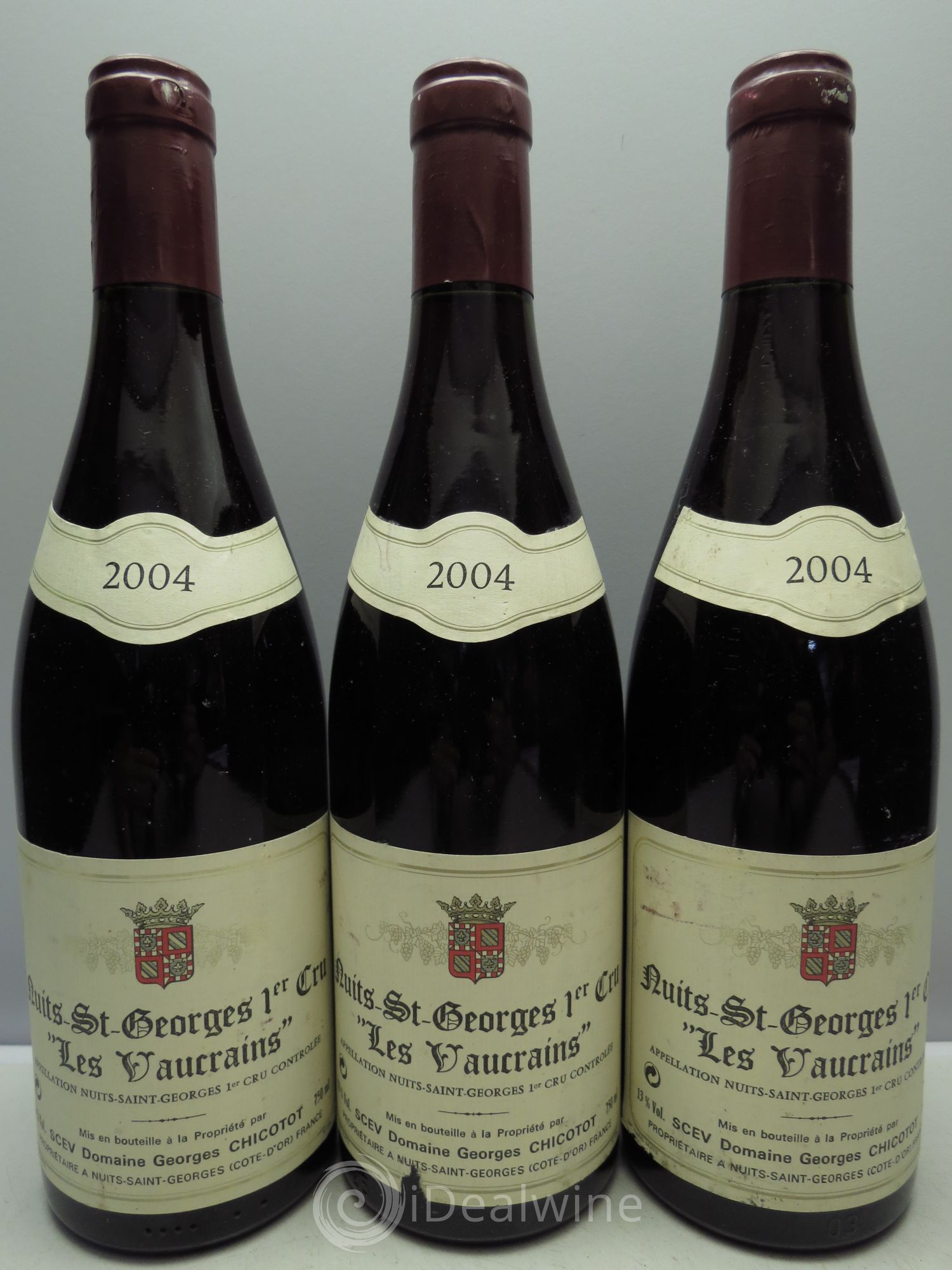 Nuits-Saint-Georges 1er Cru G.Chicotot 2004 - Lot de 3 bouteilles - 0